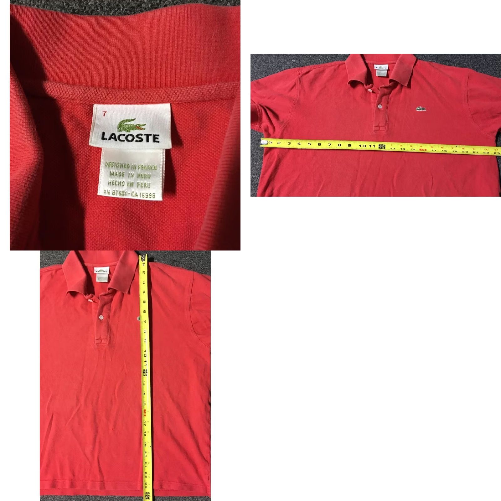 Lacoste VINTAGE Lacoste Polo Shirt Womens Polo Shirt Red 7 XL Nautical 80s 90s USA Alligator Logo Sailing Beach Classic Sports USA Ladies Polo Shirt Red Size M / US 6-8 / IT 42-44 - 8 Thumbnail