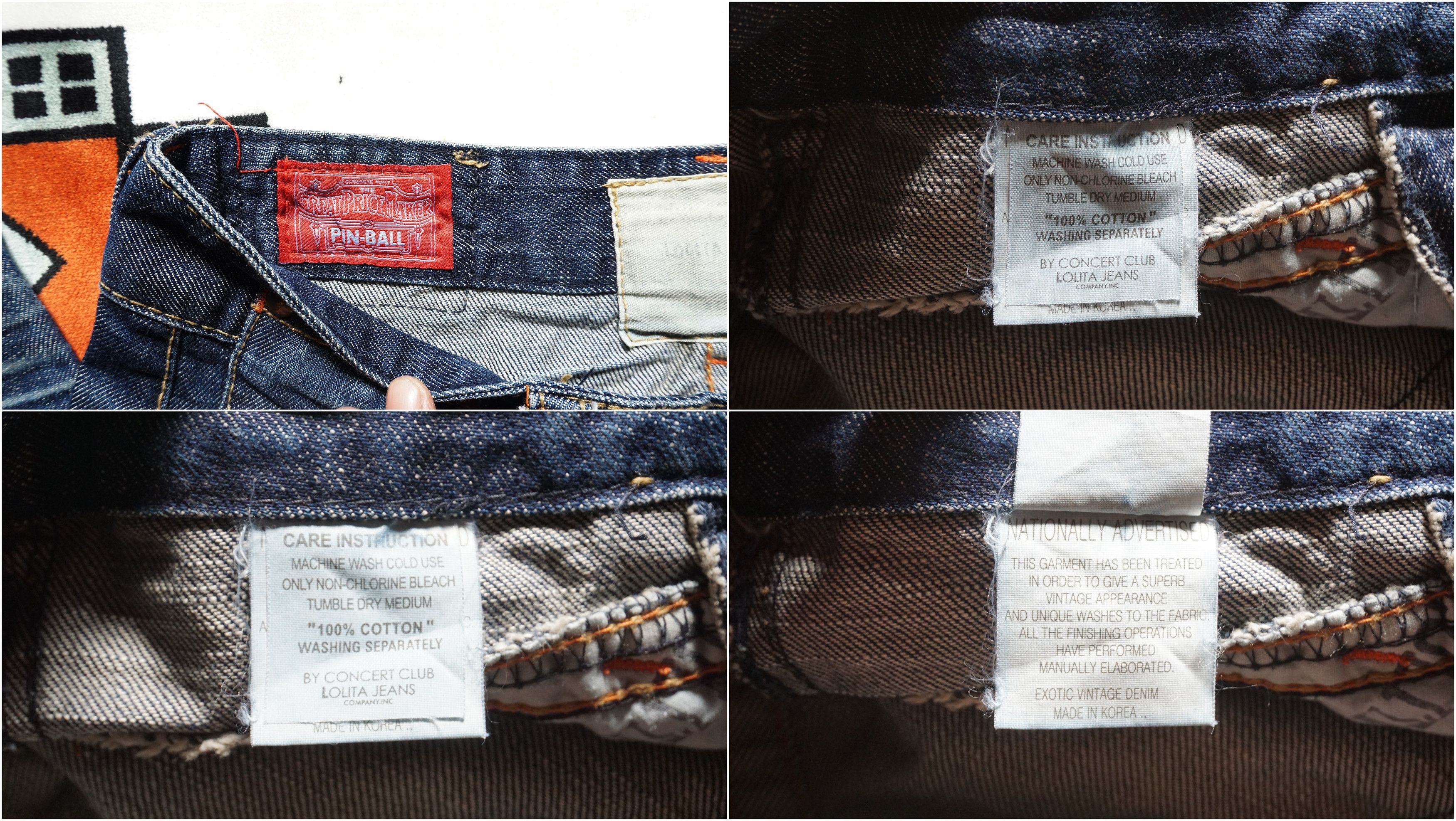 Japanese Brand Exotic vintage Denim Lolita Boot Cut Jeans Size US 28 / EU 44 - 9 Thumbnail