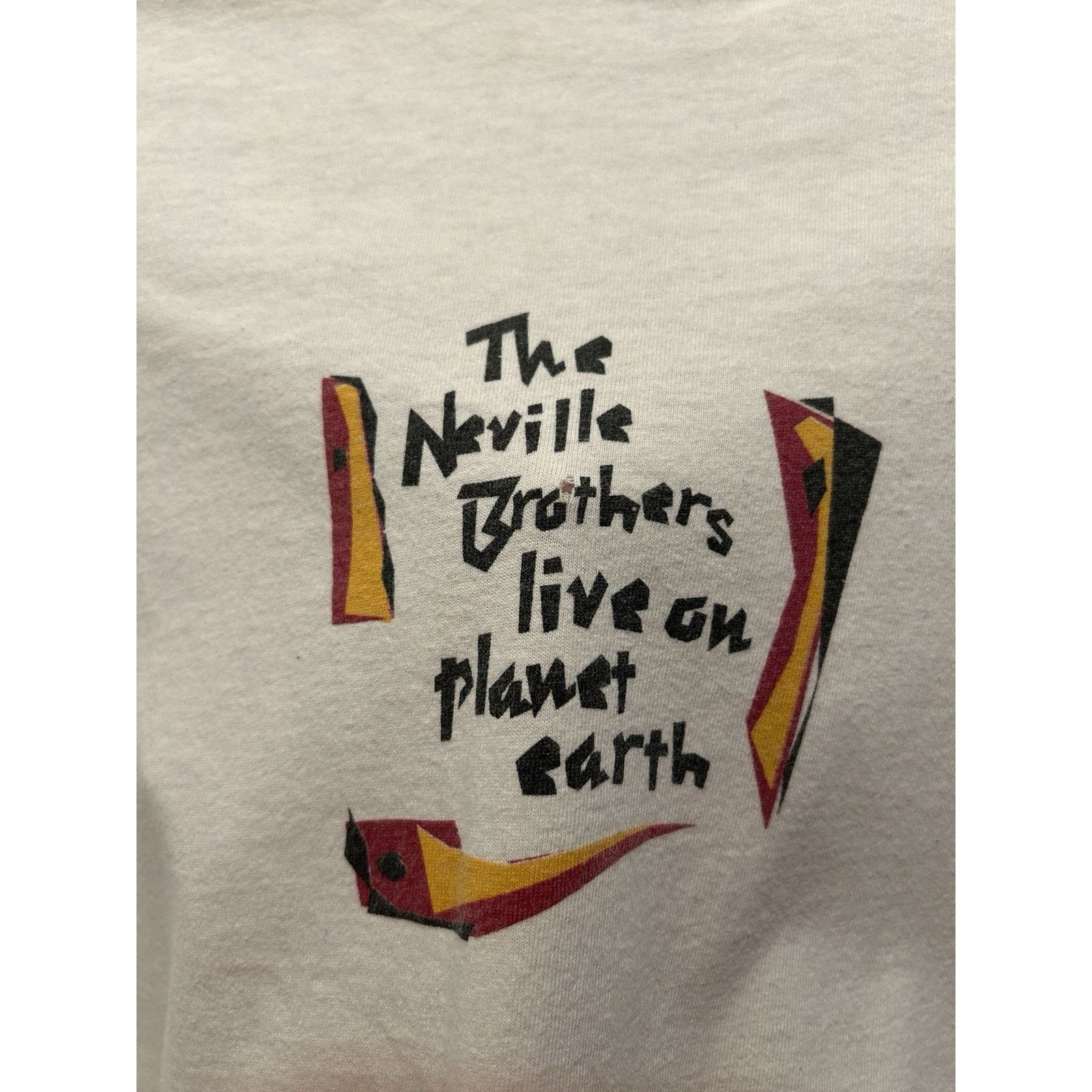Hanes Vintage 90s 1994 The Neville Brothers Band T Shirt 2XL Size US XXL / EU 58 / 5 - 13 Thumbnail