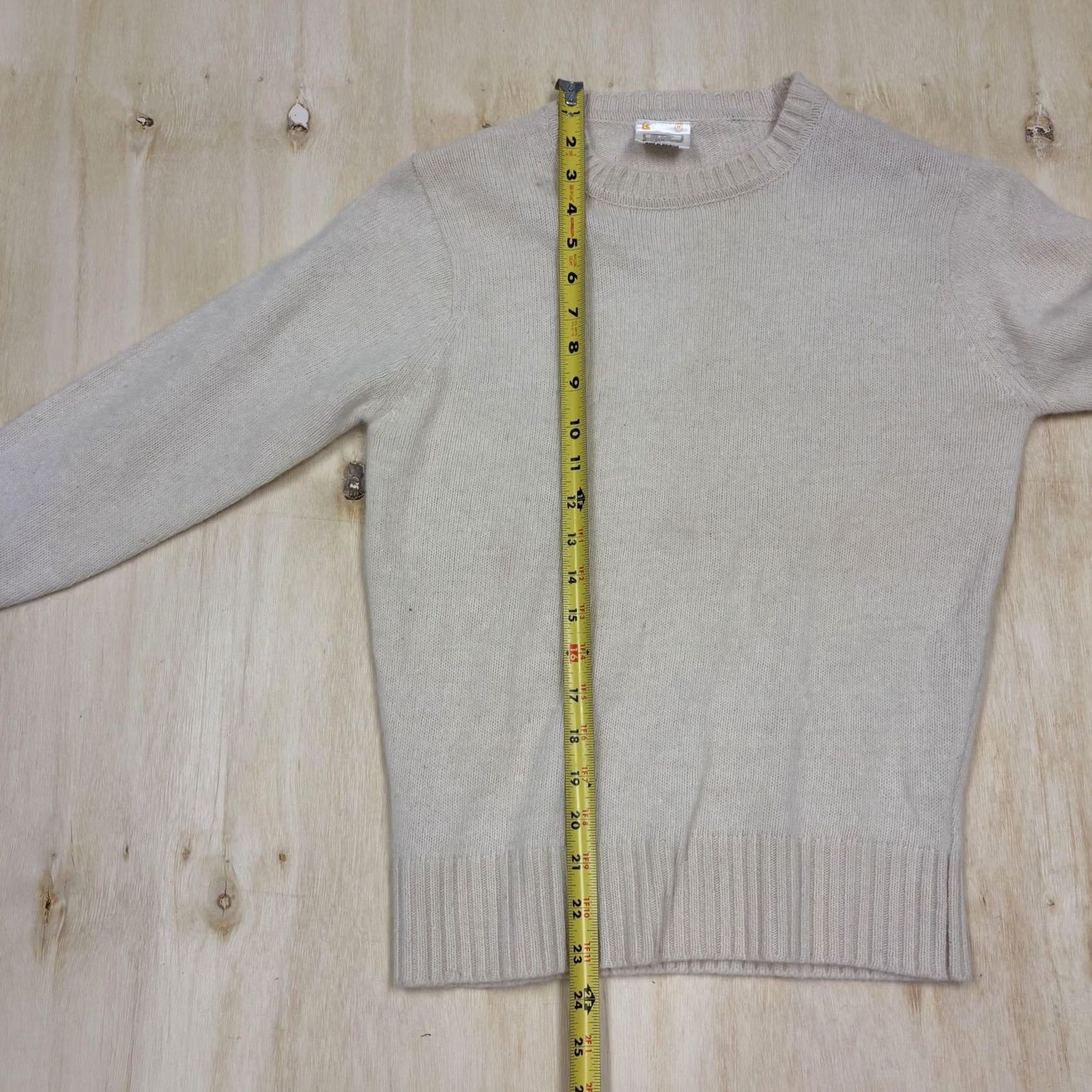 Vintage VINTAGE 70s K Mart Sweater Womens Medium White Wool Angora Crew Neck Raglan Knit Size M / US 6-8 / IT 42-44 - 5 Thumbnail