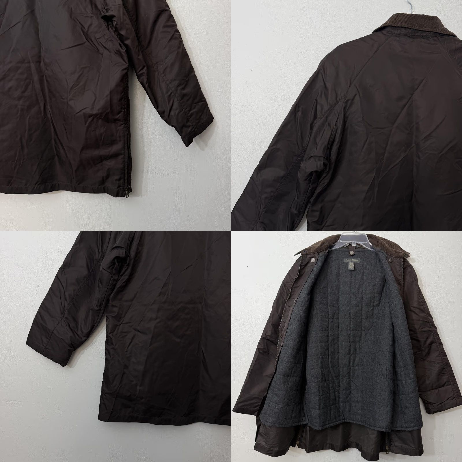 Banana Republic VINTAGE Banana Republic Coat Parka Mens Small Brown Nylon Quilted Insulated Padded Zip Full Zip Lined Pocketed Ocean? Size US S / EU 44-46 / 1 - 9 Thumbnail