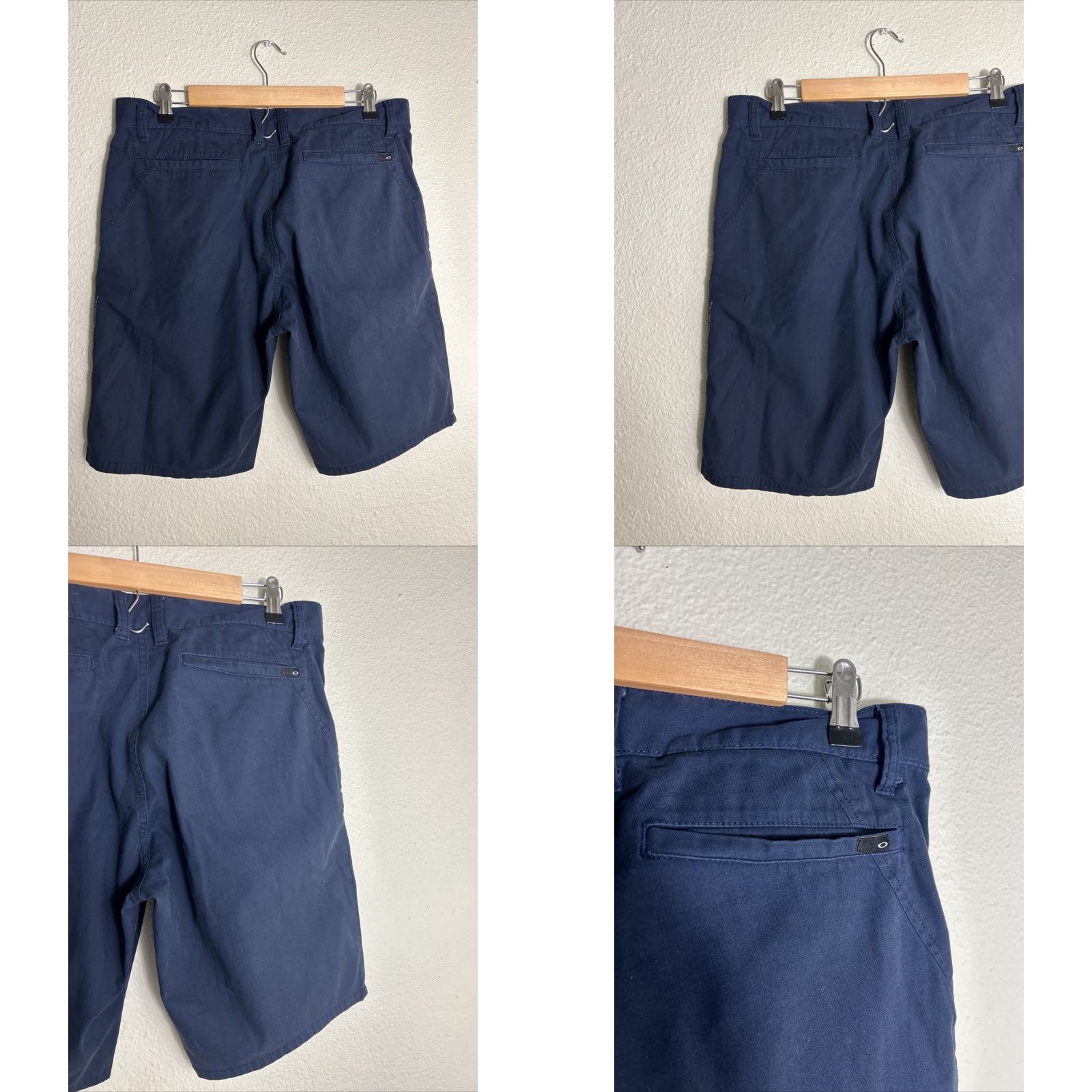 Oakley Oakley Mens Cargo Shorts Navy Blue Cotton 34x10 Size US 34 / EU 50 - 8 Thumbnail
