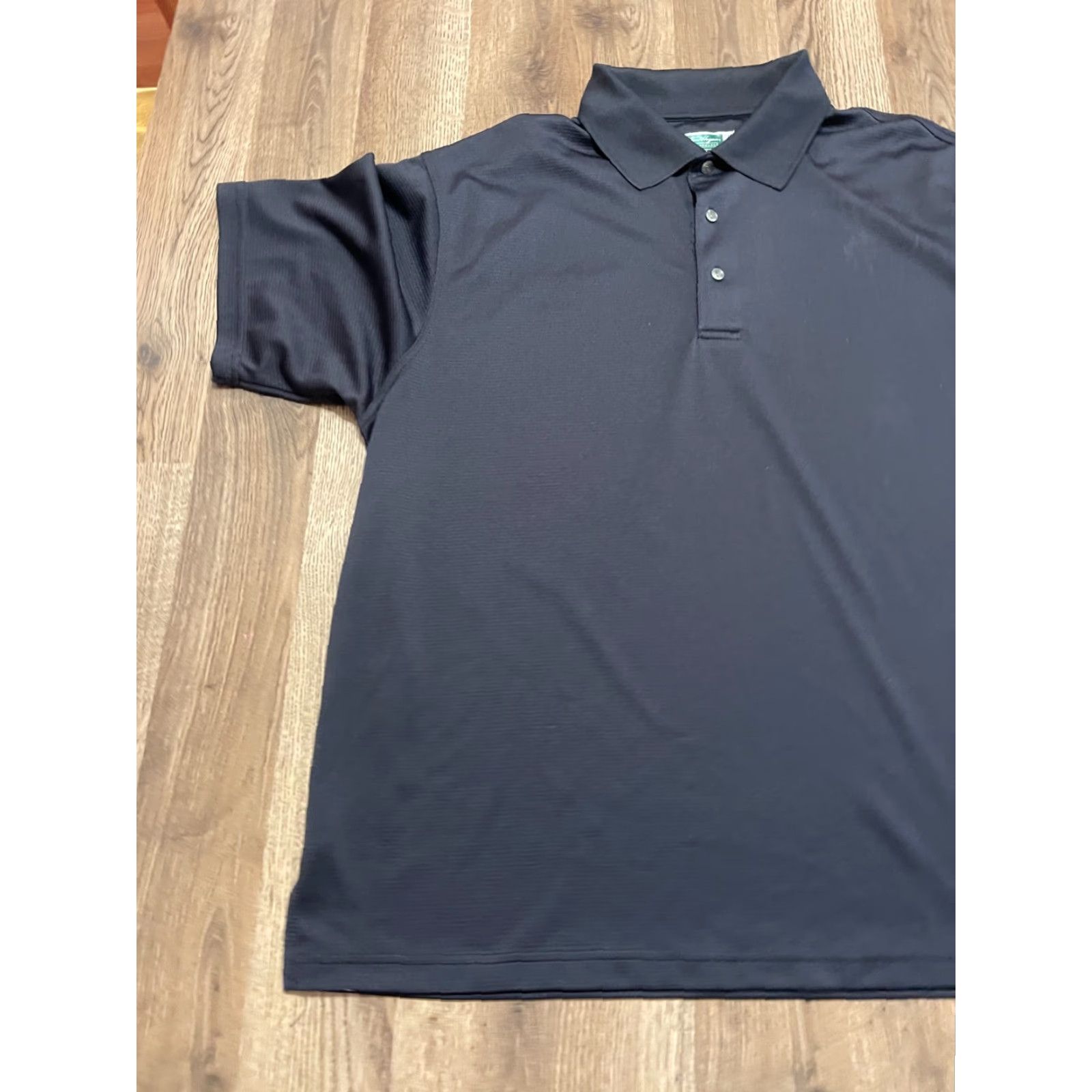 Hogan Ben Hogan Shirt Polo, Men's 2XL Short Sleeve Black, Casual Activewear, Golf, Regular Fit, Button Collar Spread, Polyester © Size US XXL / EU 58 / 5 - 3 Thumbnail