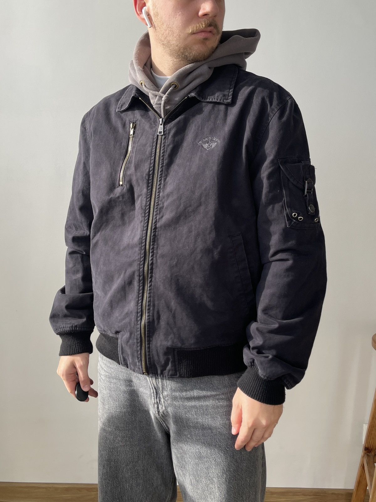 Buzz Rickson's Buzz Rickson Men’s Cotton Navy Bomber Jacket Size XL Size XL / US 12-14 / IT 48-50 - 1 Thumbnail