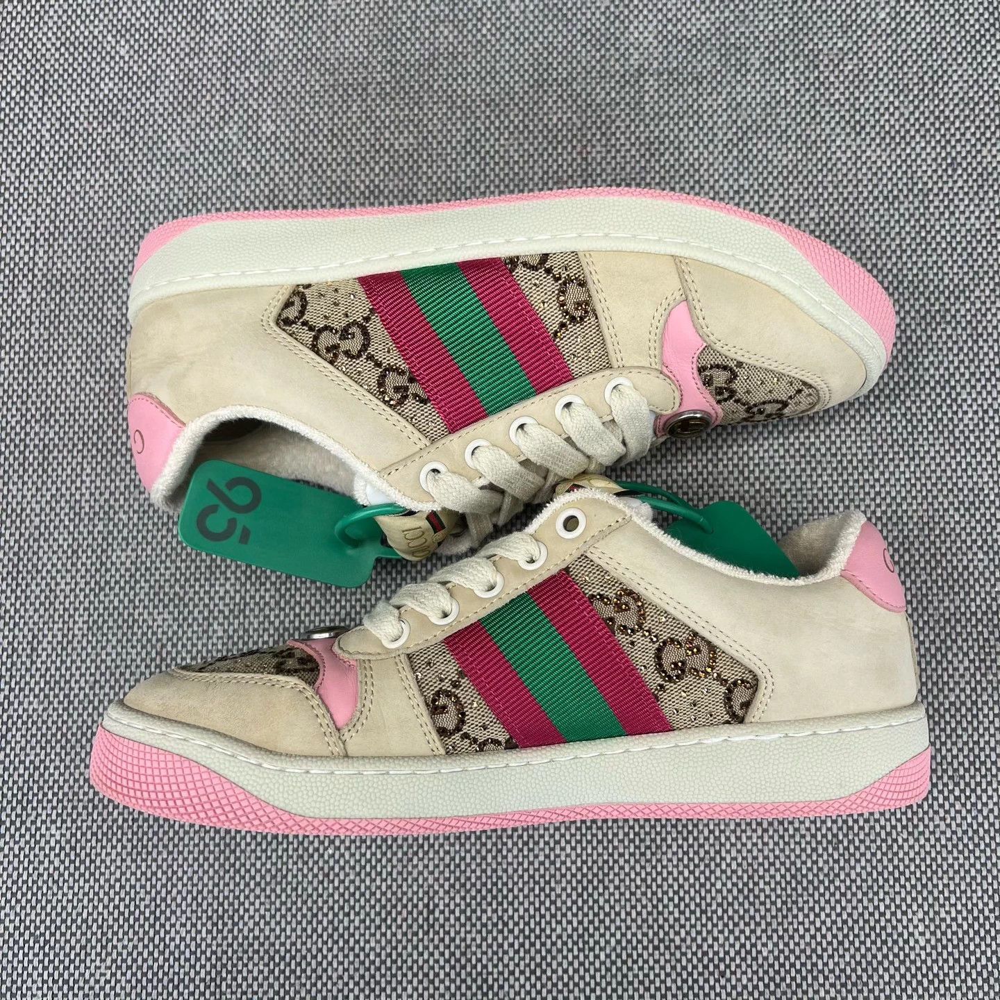 Gucci Gucci W/B/P Distressed 35 MINT Sneakers Size US 4 / IT 34 - 3 Thumbnail