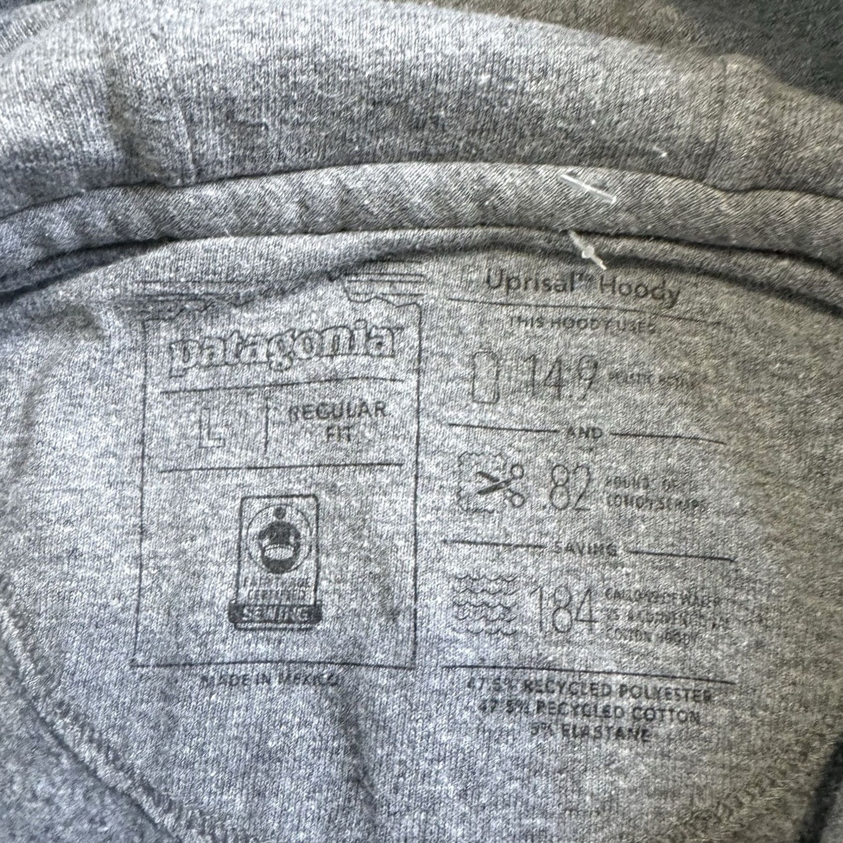 Patagonia Patagonia Hoodie Logo Bear Uprisal Fitz Roy Women's Large L Blue Pullover Sweatshirt Wearable Activewear Adults Womens Size L / US 10 / IT 46 - 4 Thumbnail