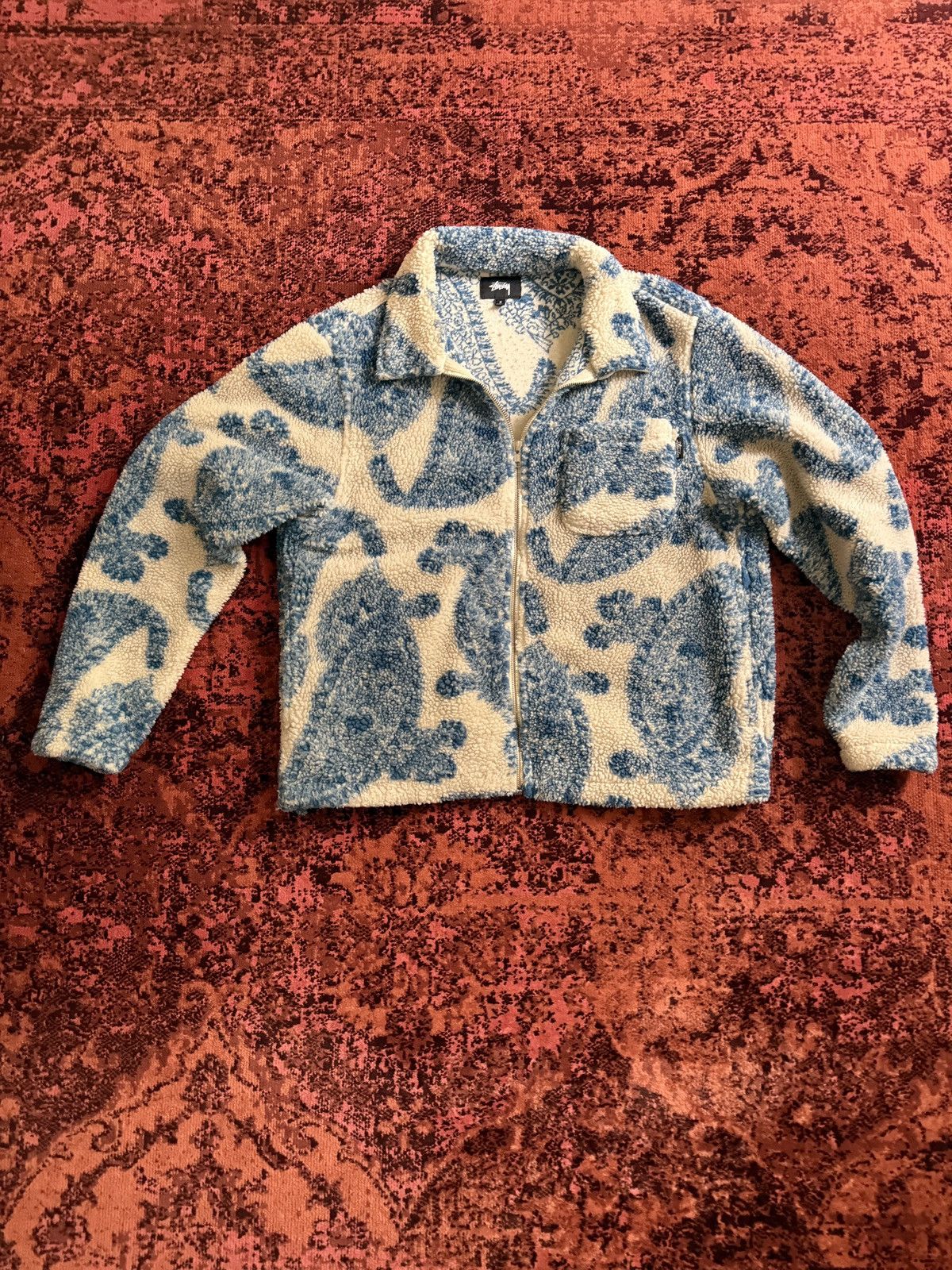 Stussy Paisley Sherpa | Grailed