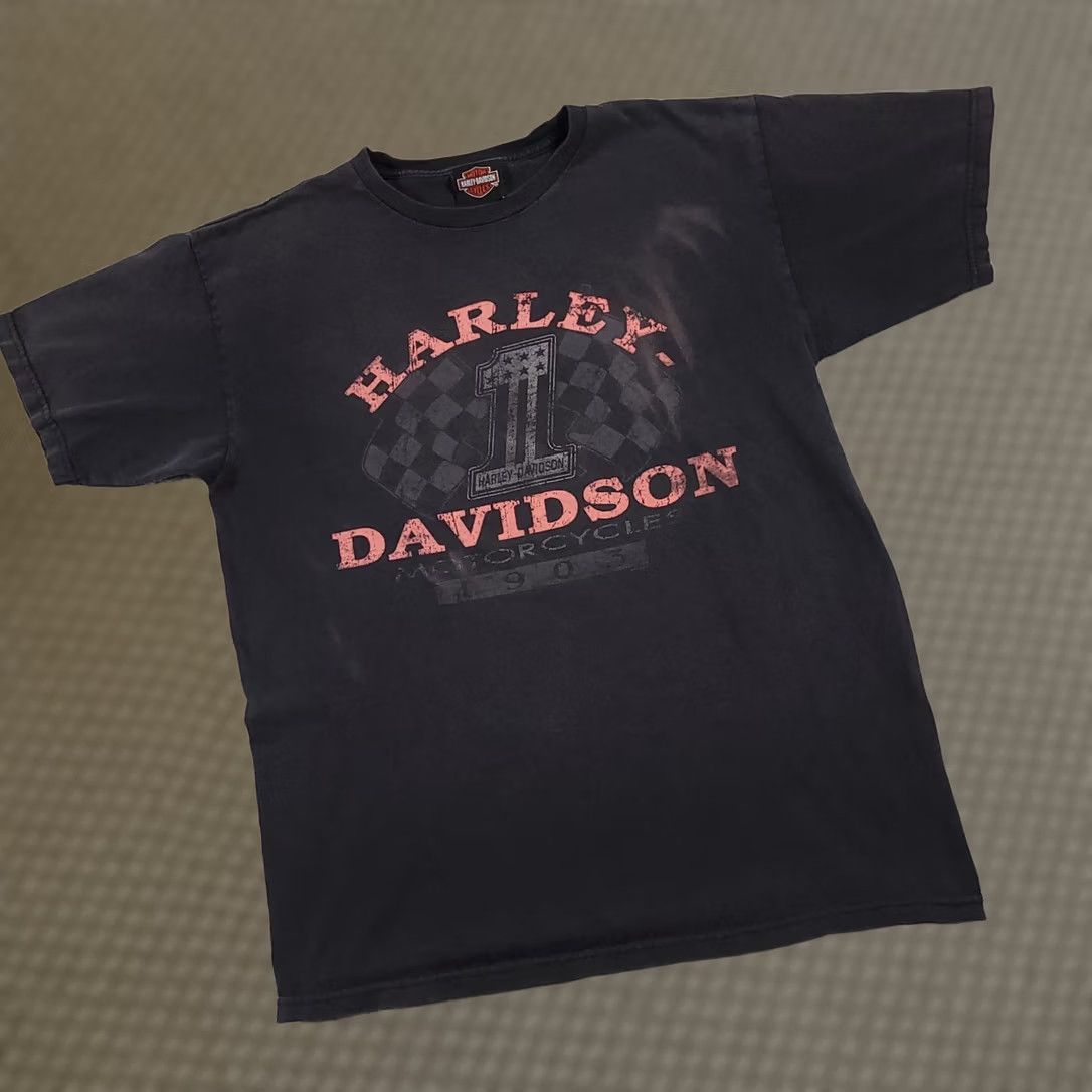 Harley Davidson Harley-Davidson Shirt Mens Medium Black #1 Motorcycle Riding Y2K Grunge Tee Size US M / EU 48-50 / 2 - 1 Thumbnail