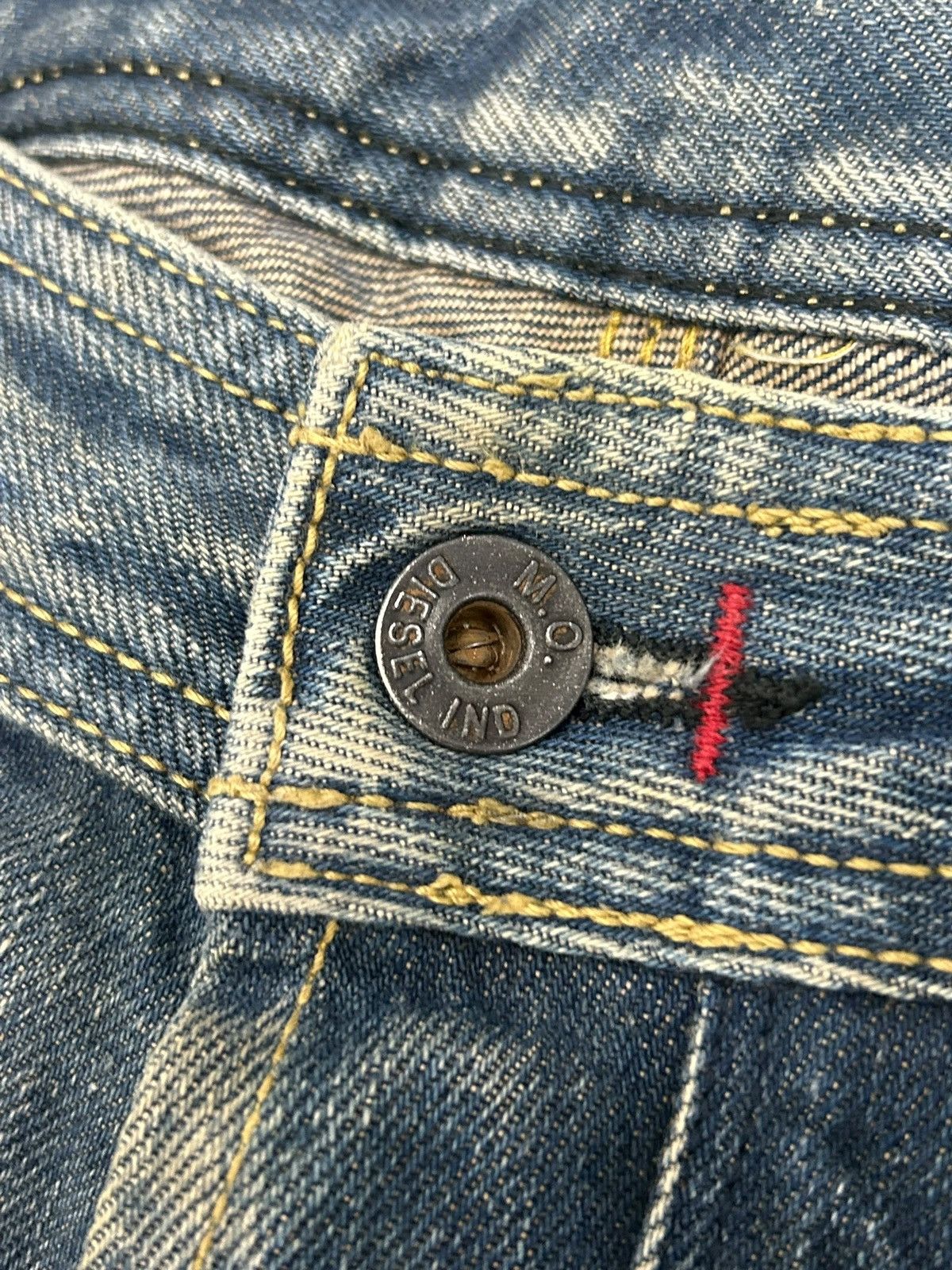 Diesel Diesel Trojan Jean Mud Washed Distressed Straight Cut Size US 30 / EU 46 - 16 Thumbnail