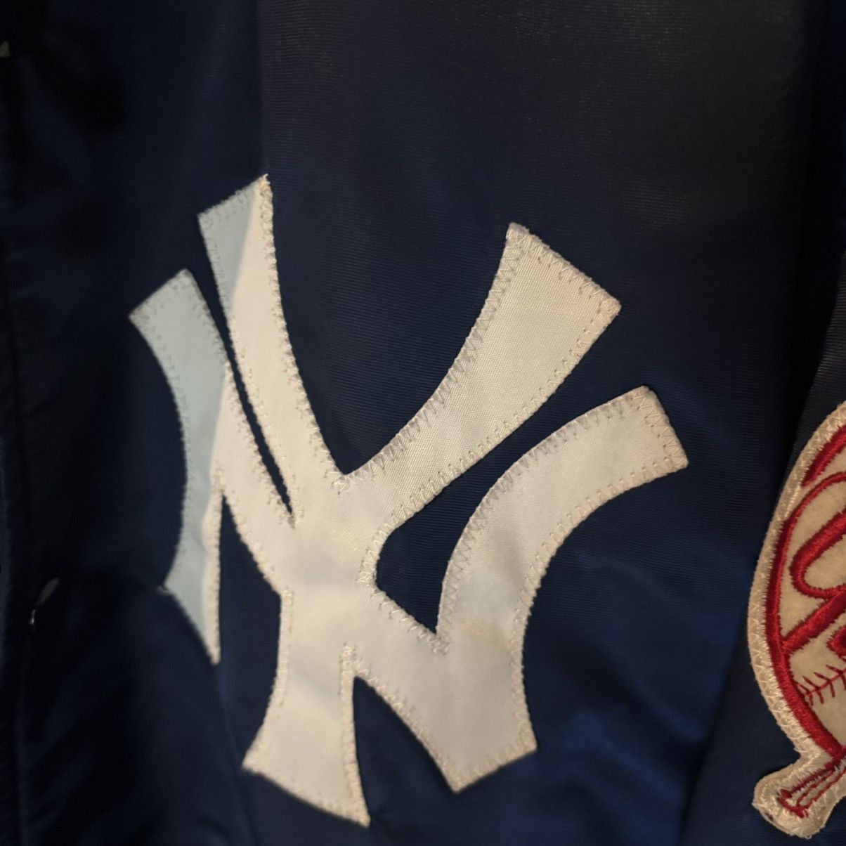 Starter Vintage New York Yankees 1980s Satin Bomber Jacket Size US L / EU 52-54 / 3 - 4 Thumbnail