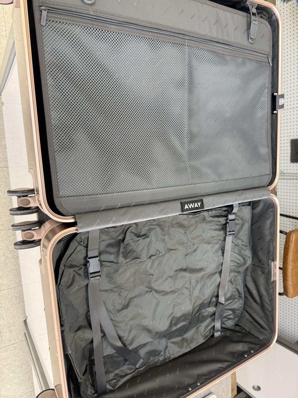 Away Travel Rose Gold Luggage/Suitcase Away In Large Size ONE SIZE - 5 Thumbnail