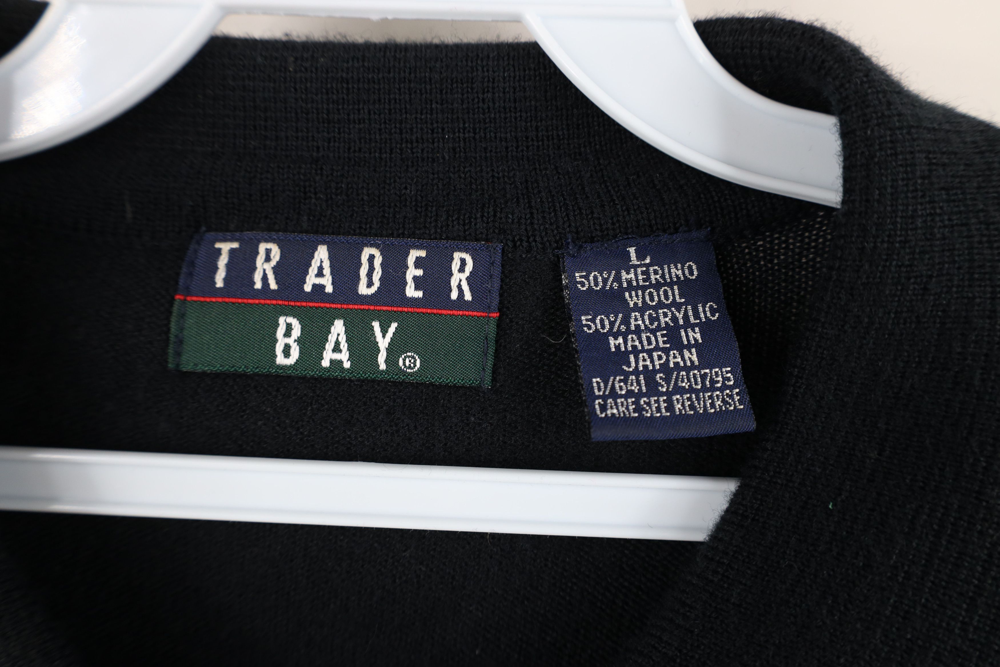 Vintage Vintage 90s Streetwear Merino Wool Collared Polo Sweater Size US L / EU 52-54 / 3 - 7 Thumbnail