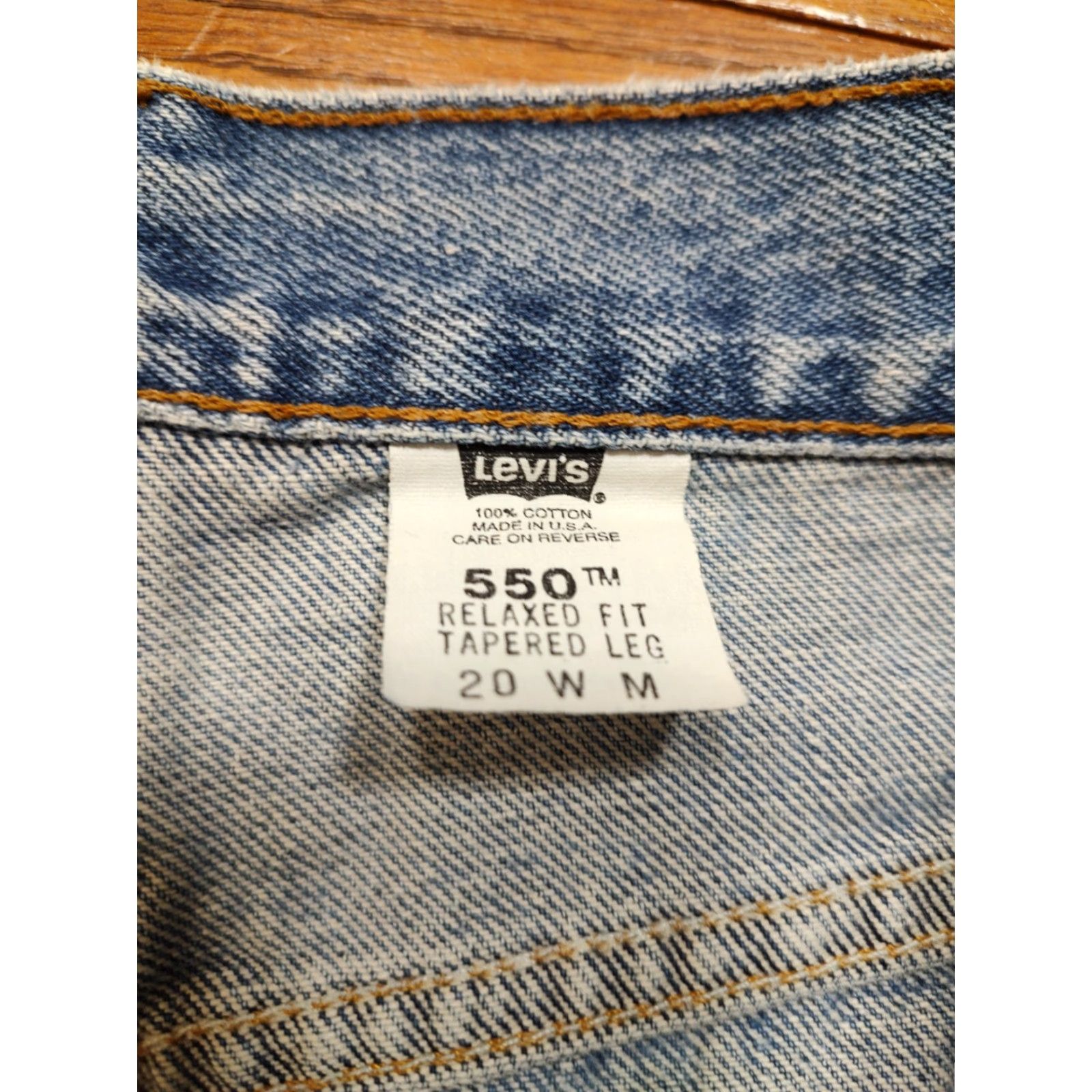 Levi's VINTAGE Levi's Jeans 550 Relaxed Fit Tapered Leg 20W Womens Blue USA Made 36x31 90s Retro Size 42" / US 20 - 6 Thumbnail