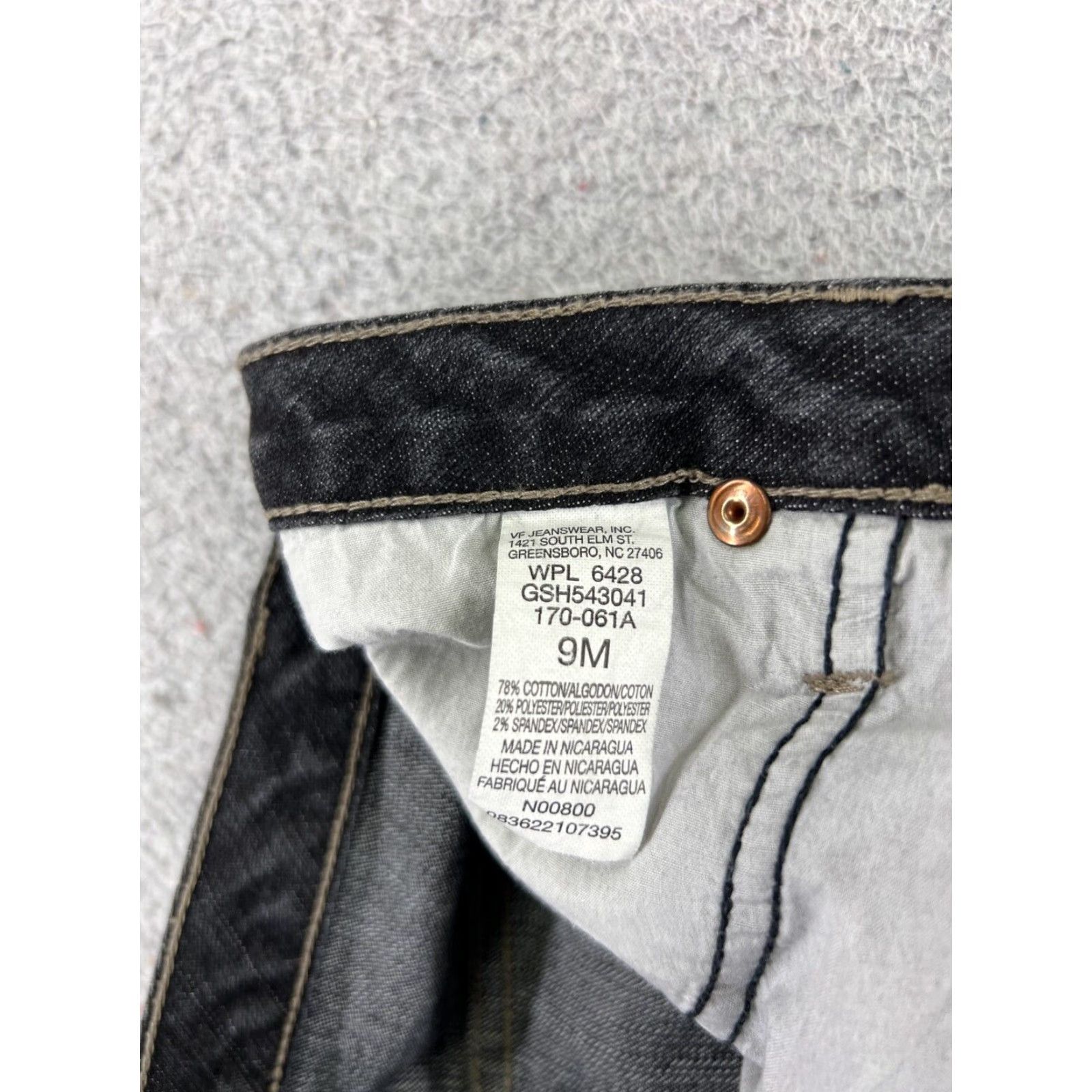 Lee Lee Riders Jeans Womens 9 Black Denim Flared Mid Rise 29x30 Cotton Blend 5-Pocket Design Lee Brand Shirt? Size 30" / US 8 / IT 44 - 6 Thumbnail