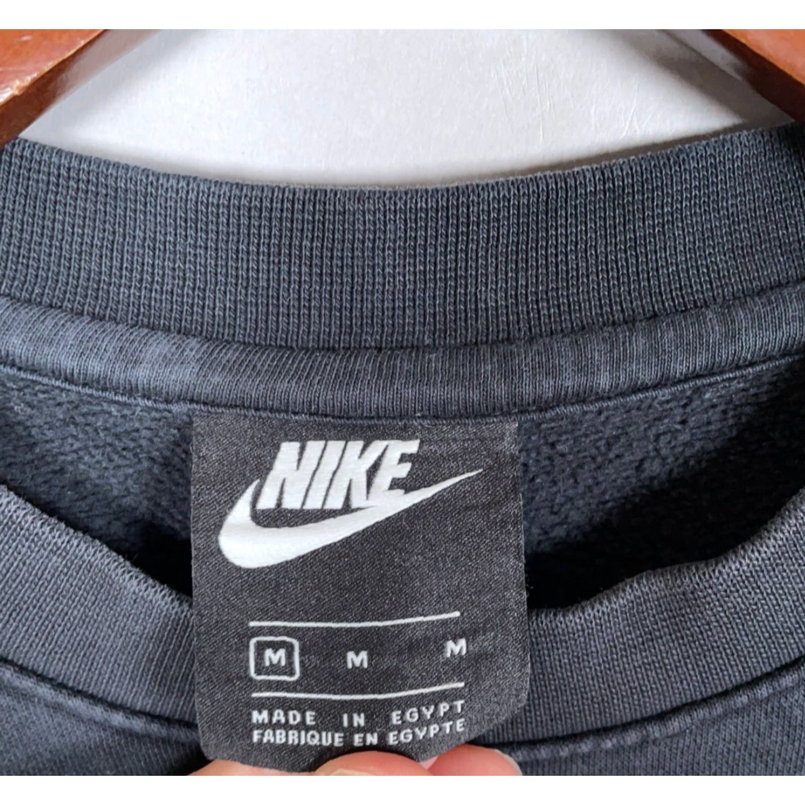 Jordan Brand Nike Air Crewneck Sweatshirt Adult Medium Black Check Sleeve Pattern BV7772 Size US M / EU 48-50 / 2 - 3 Thumbnail