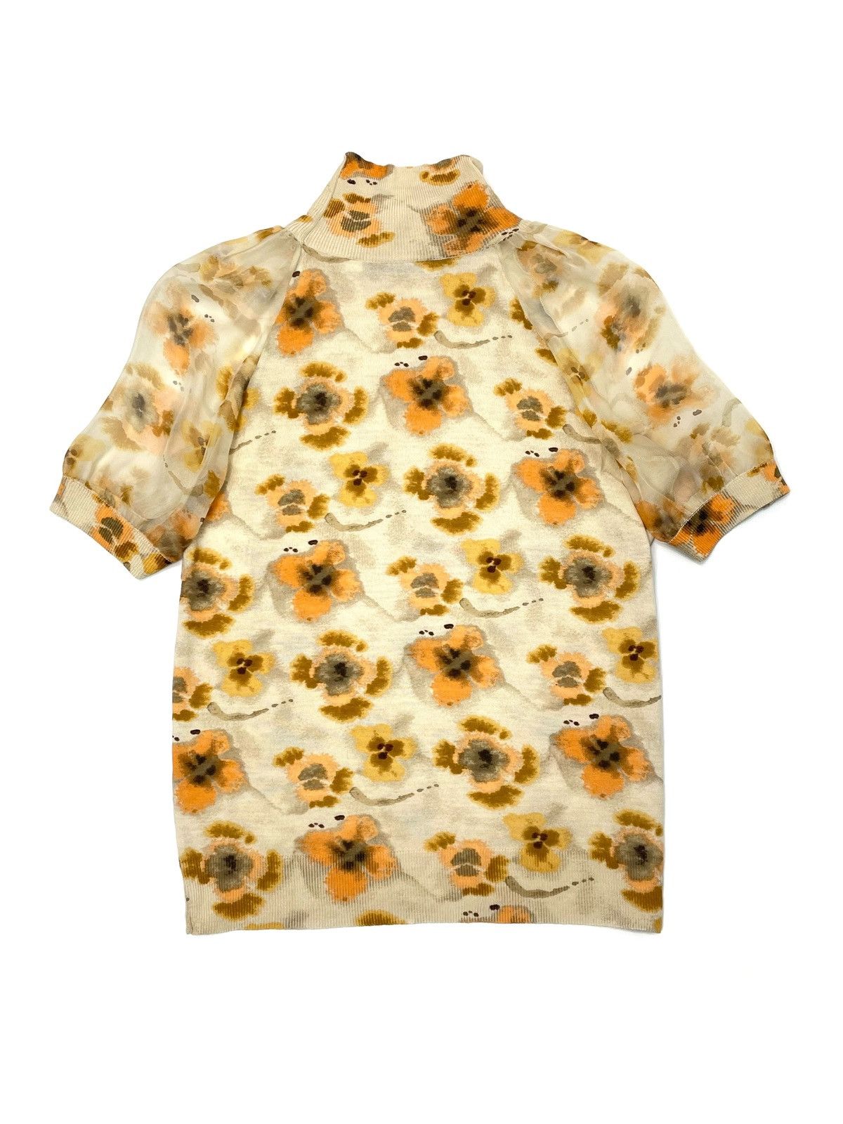 Dior Christian Dior by John Galliano Floral Knit Top - Size FR 38 Size S / US 4 / IT 40 - 9 Thumbnail