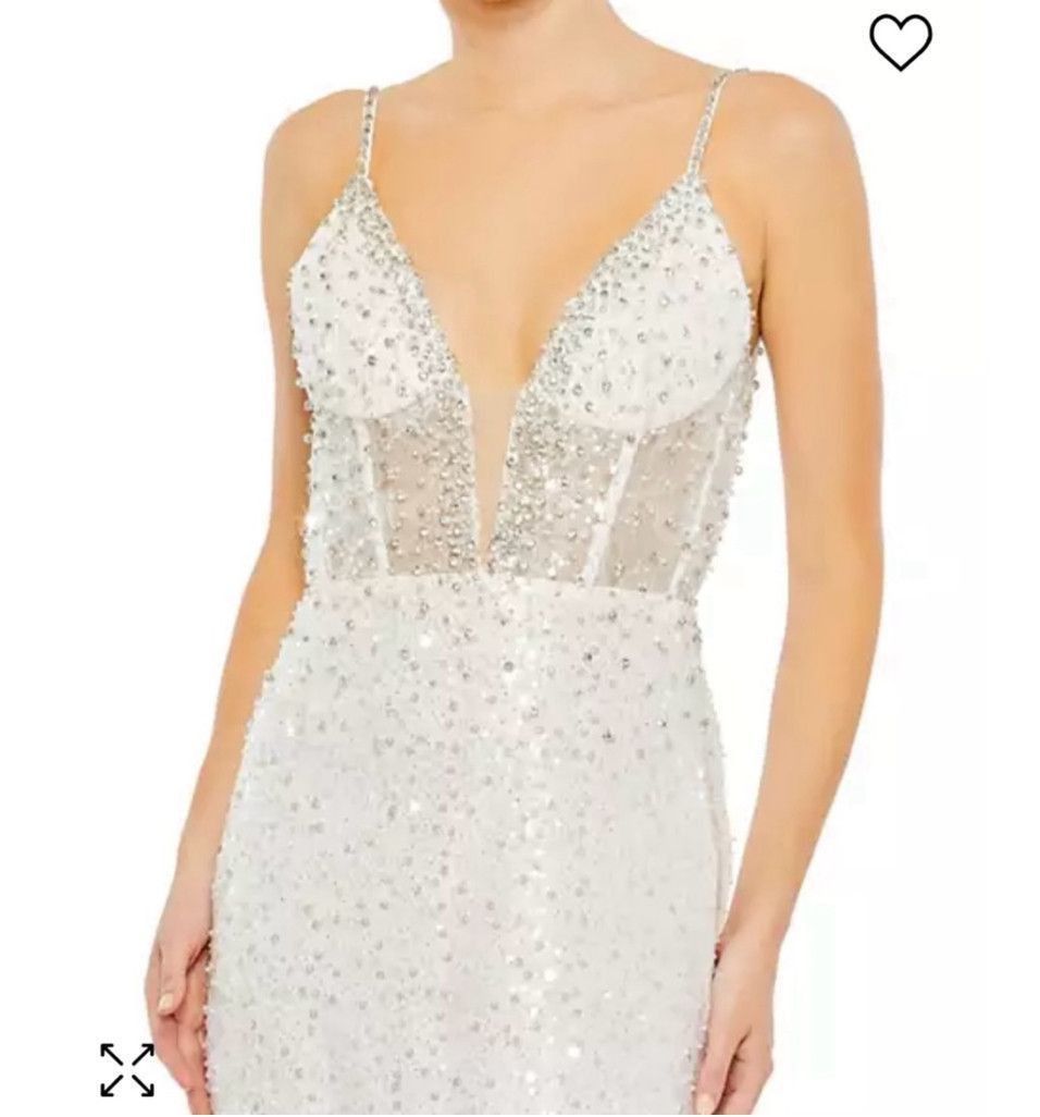 Mac Duggal Mac Duggal white gown sz 2 Size XS / US 0-2 / IT 36-38 - 2 Thumbnail