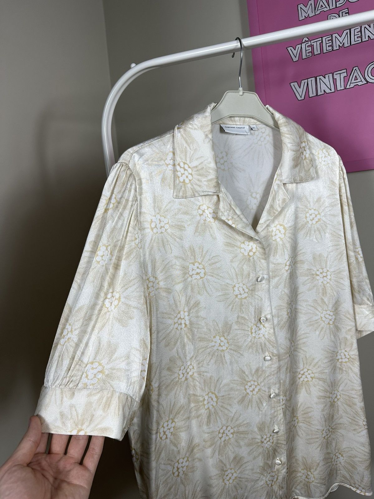 Other Fabienne Chapot Blouse Flowered Gold Size M / US 6-8 / IT 42-44 - 5 Thumbnail