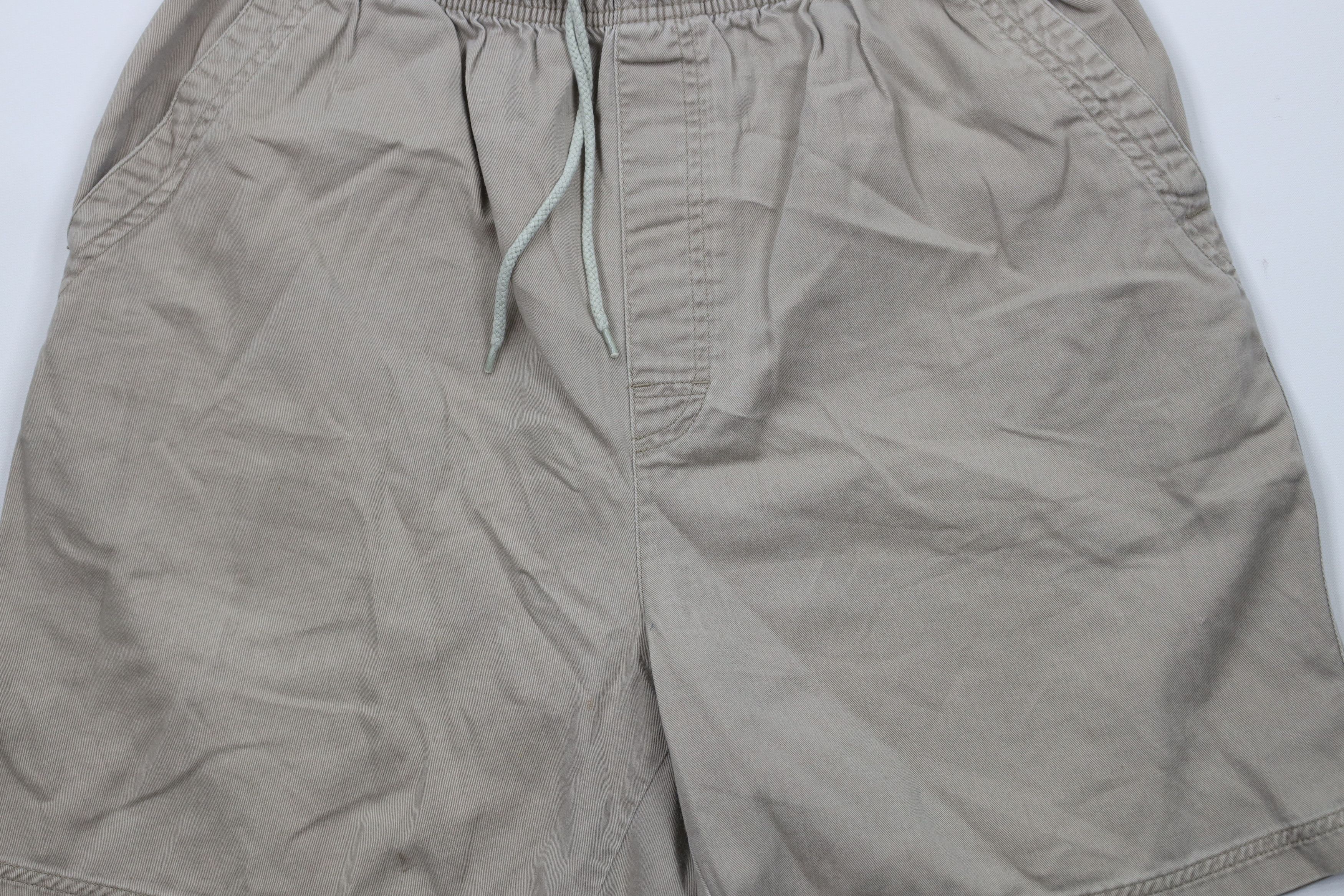 Vintage Vintage 90s Streetwear Blank Above Knee Shorts Beige Size US 32 / EU 48 - 3 Thumbnail
