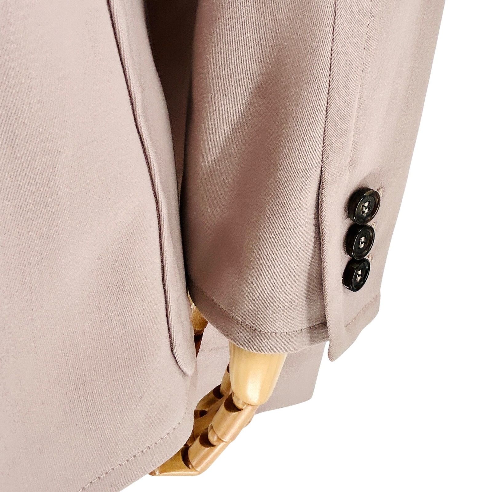 Yves Saint Laurent Vintage 90s Mauve Wool Blazer Trouser Power Suit Size S / US 4 / IT 40 - 7 Thumbnail