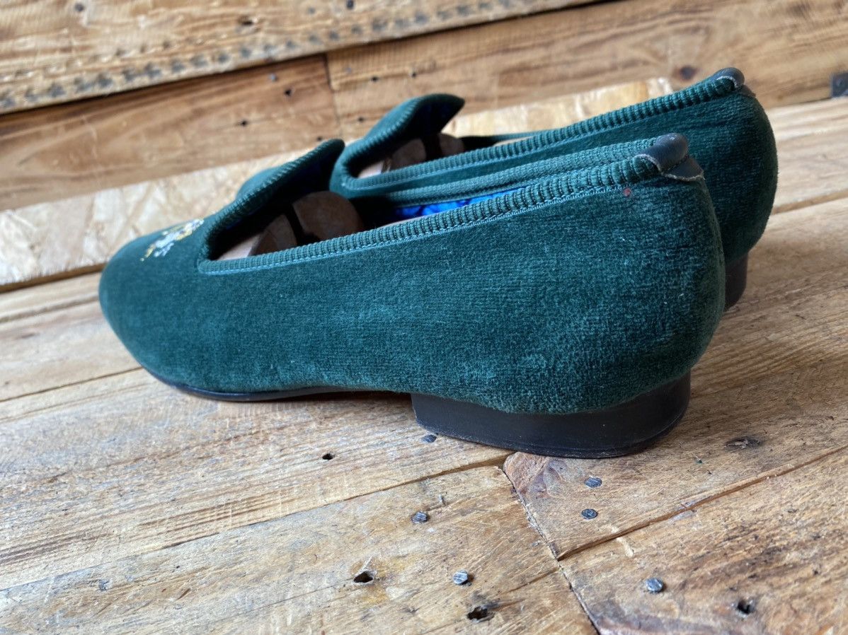 Crockett & Jones Crockett and jones slip slippers green loafer uk sz10.5 Size US 11 / EU 44 - 7 Thumbnail