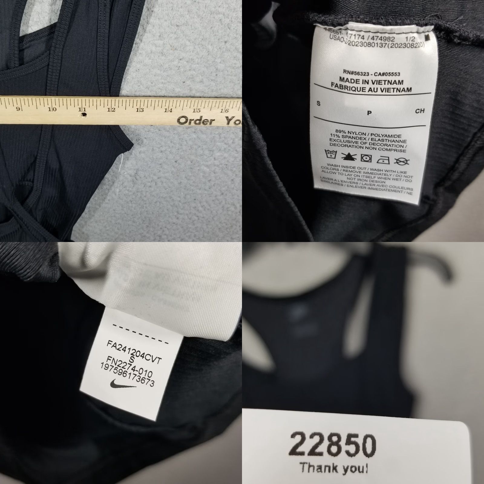 Nike Nike Serena Williams Design Crew Cutout Tank Top Small Black FN2274-010 Tennis Size S / US 4 / IT 40 - 8 Thumbnail