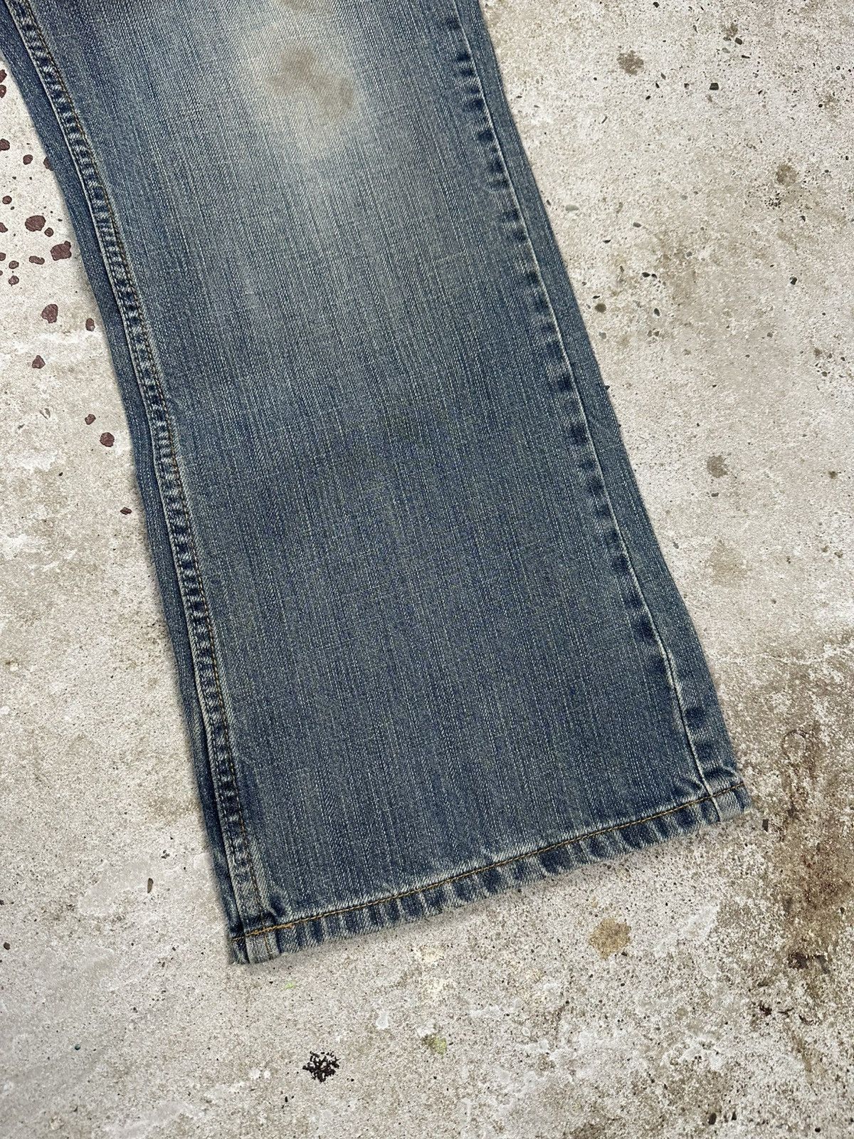 If Six Was Nine Vintage Y2K Baggy Flare Boot Cut Distressed Jeans Japanese Size US 38 / EU 54 - 4 Thumbnail