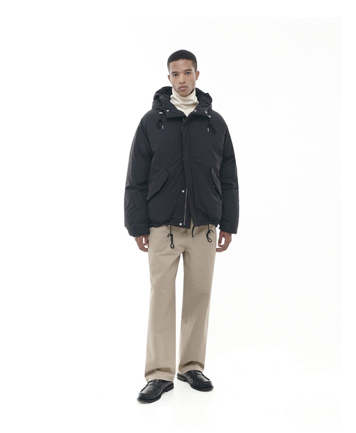 POST ARCHIVE FACTION (PAF) BESLOW Oversized M65 Hood Short Down Parka Jacket Black Size US M / EU 48-50 / 2 - 12 Thumbnail