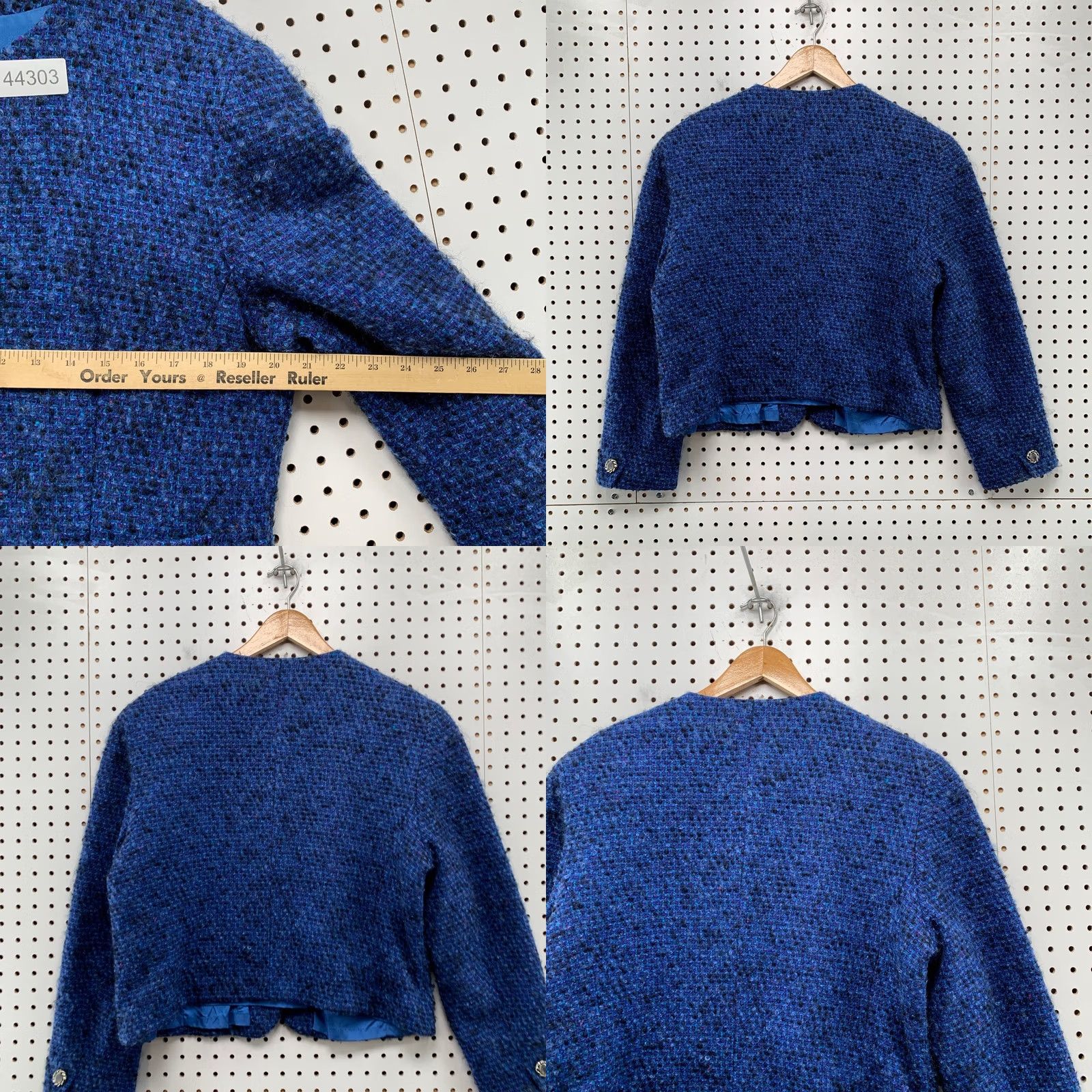 Pendleton VINTAGE Pendleton Wool Tweed Jacket Womens Size 14 Blue Made Usa Size XL / US 12-14 / IT 48-50 - 8 Thumbnail