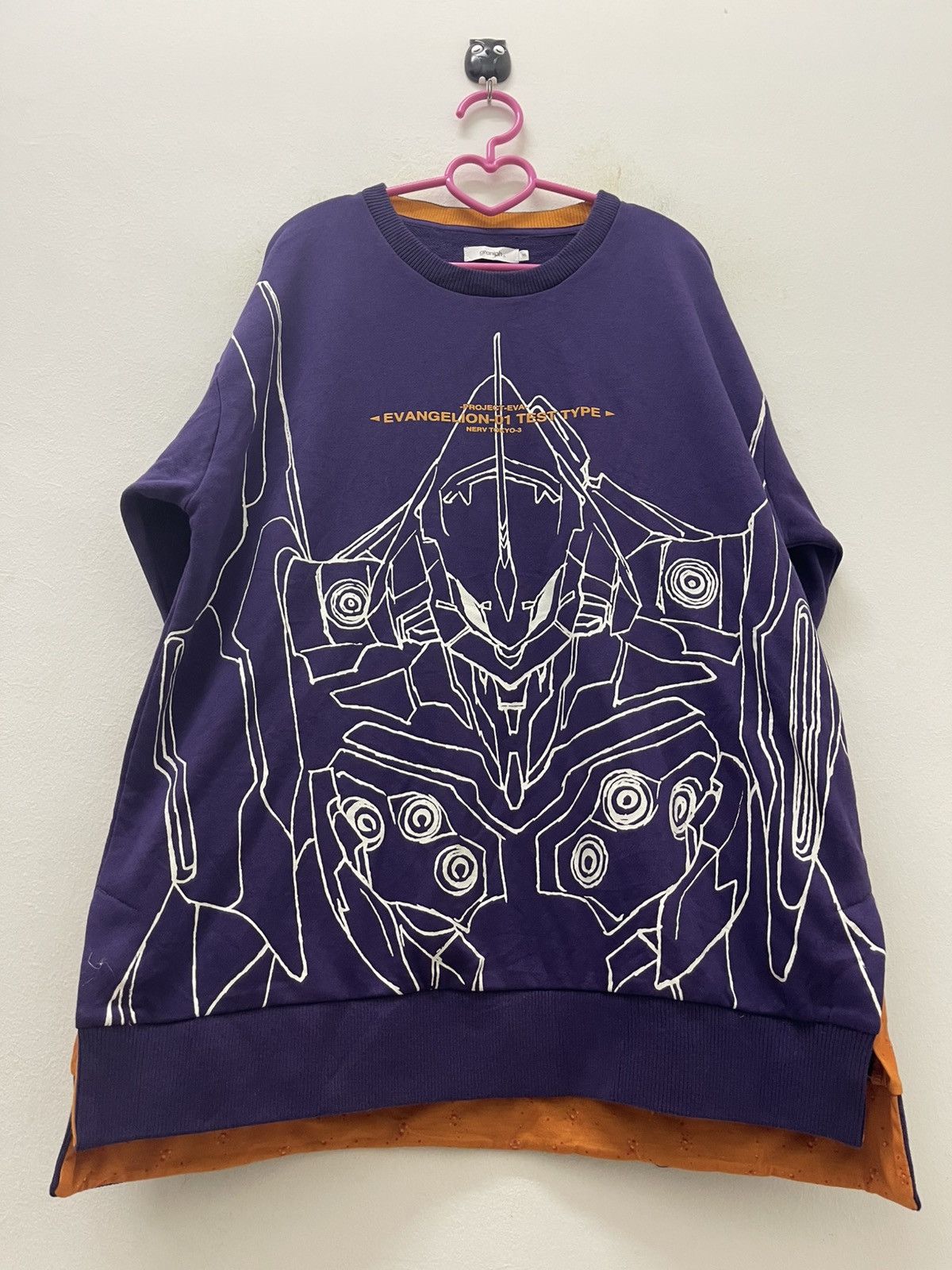 Anime Rare EVANGELION LCL All Over Print Graniph Japan Size US M / EU 48-50 / 2 - 2 Thumbnail