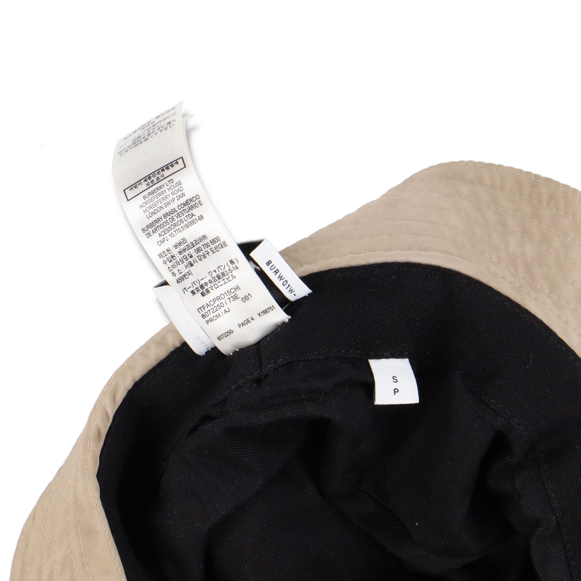 Burberry Beige Equestrian Knight Design Bucket Hat Size ONE SIZE - 4 Thumbnail