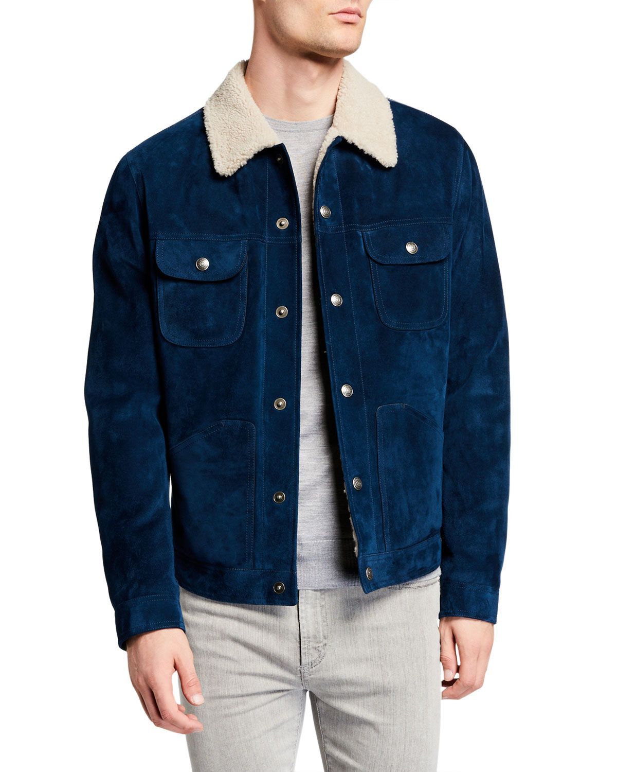 Tom Ford A-List Celeb Favorite, Coveted $9,800 w/tax Suede Shearling Size US L / EU 52-54 / 3 - 3 Thumbnail