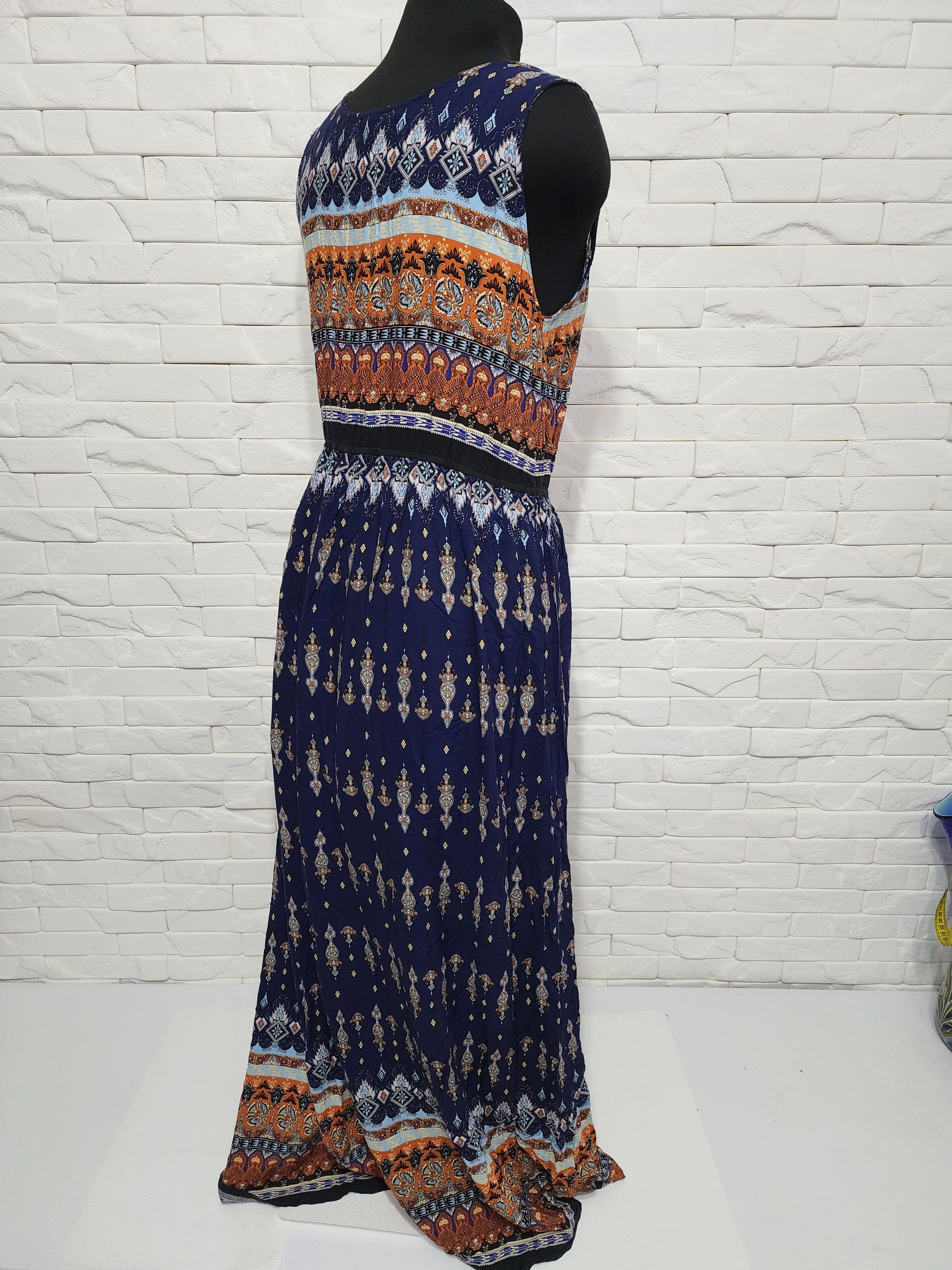 Other Multi-colored dress made of genuine viscose. Size M / US 6-8 / IT 42-44 - 6 Thumbnail