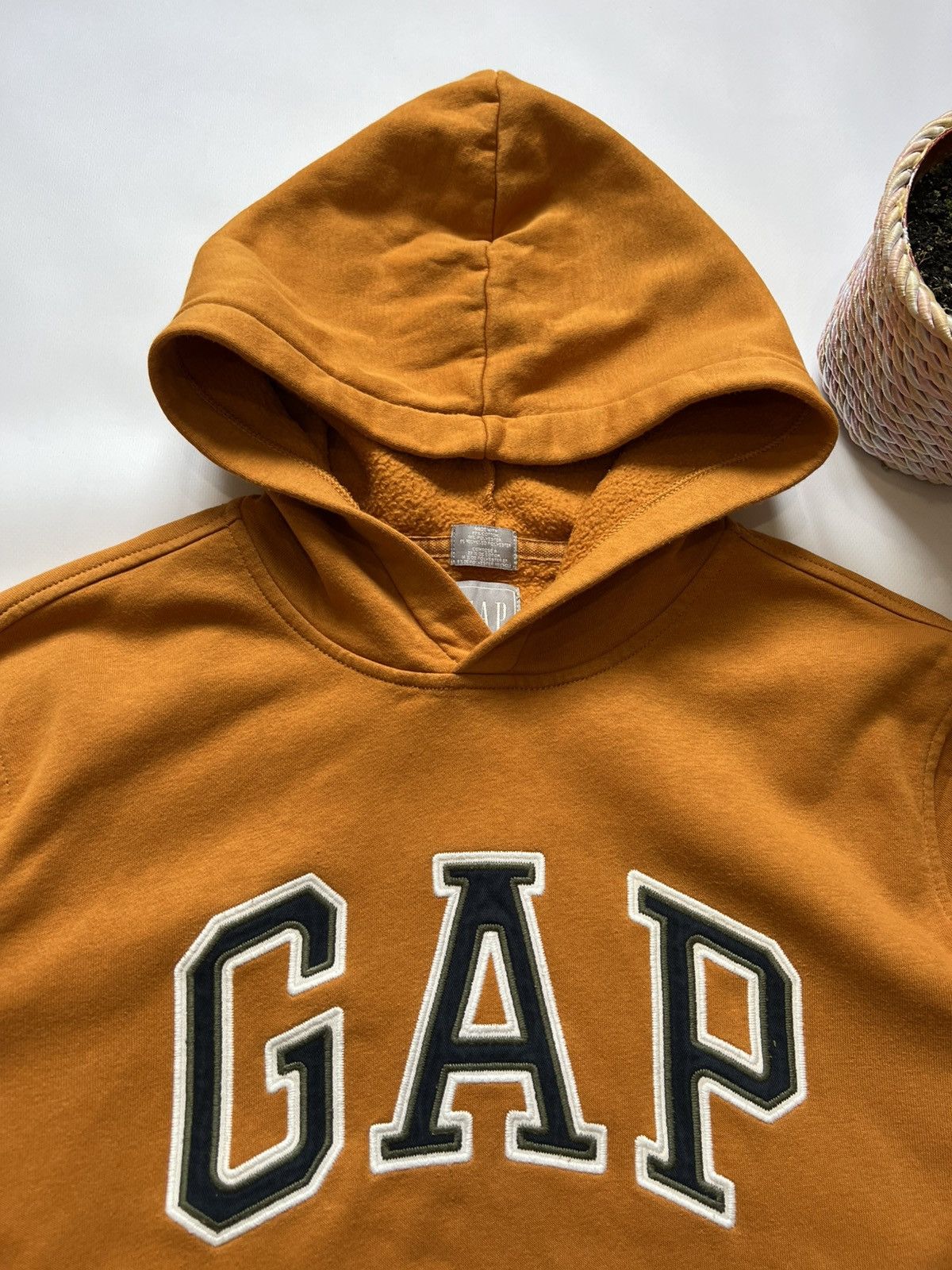 Gap Gap Vintage Hoodie Yellow Mens Basic Size US M / EU 48-50 / 2 - 4 Thumbnail