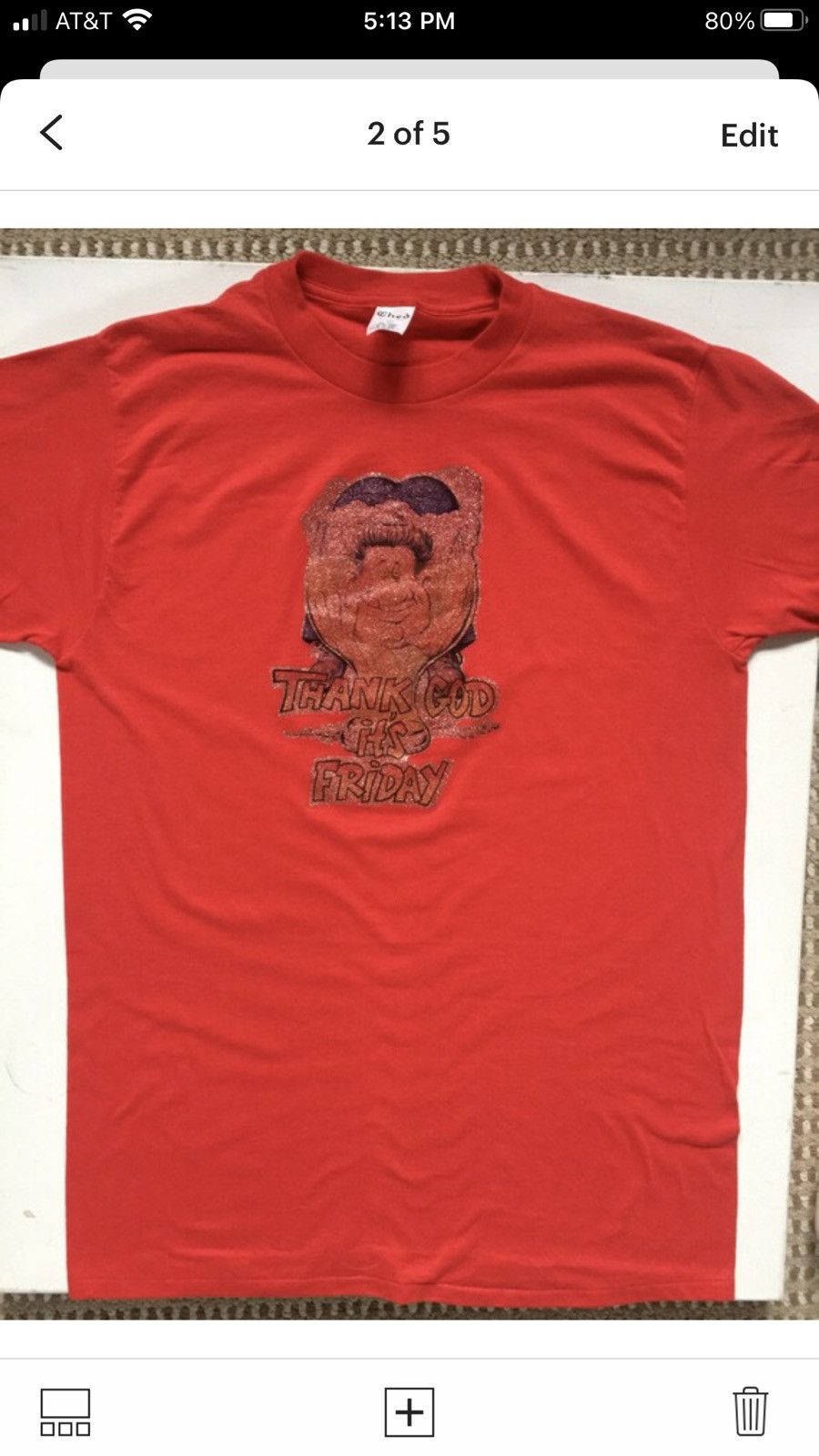 Other Thank God It's Friday tgif Beer Vtg 80’s? Red Tee ironOn XL Size US XL / EU 56 / 4 - 1 Thumbnail