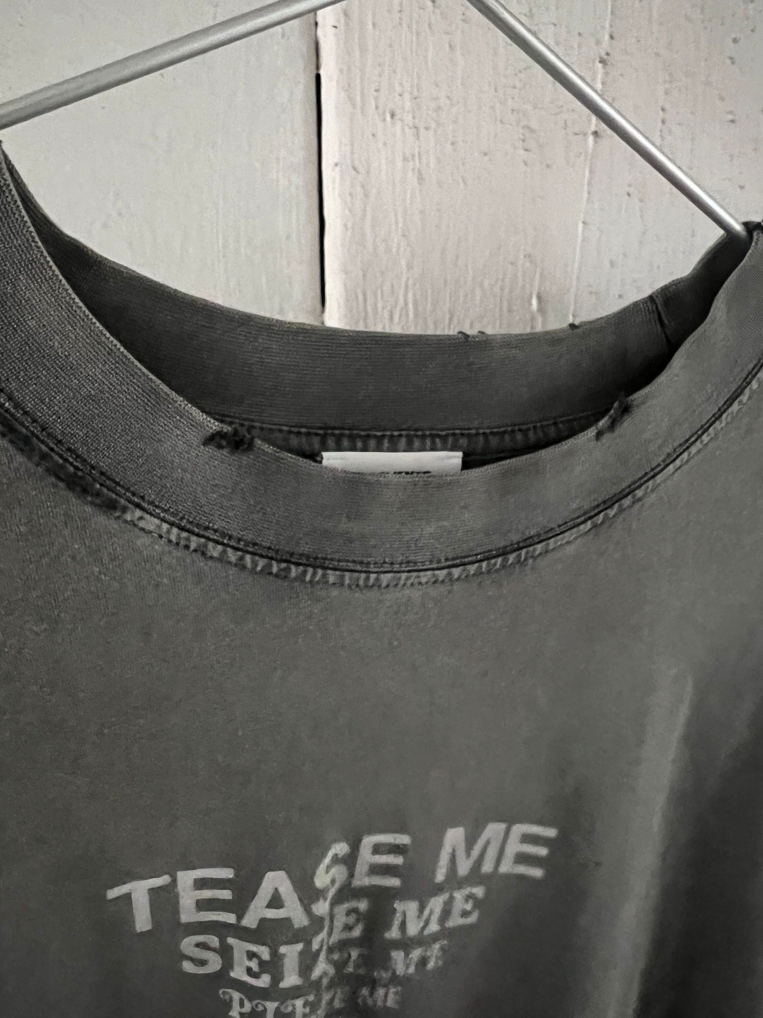 Vetements "Tease Me" Distressed oversized tee Size US XL / EU 56 / 4 - 3 Thumbnail