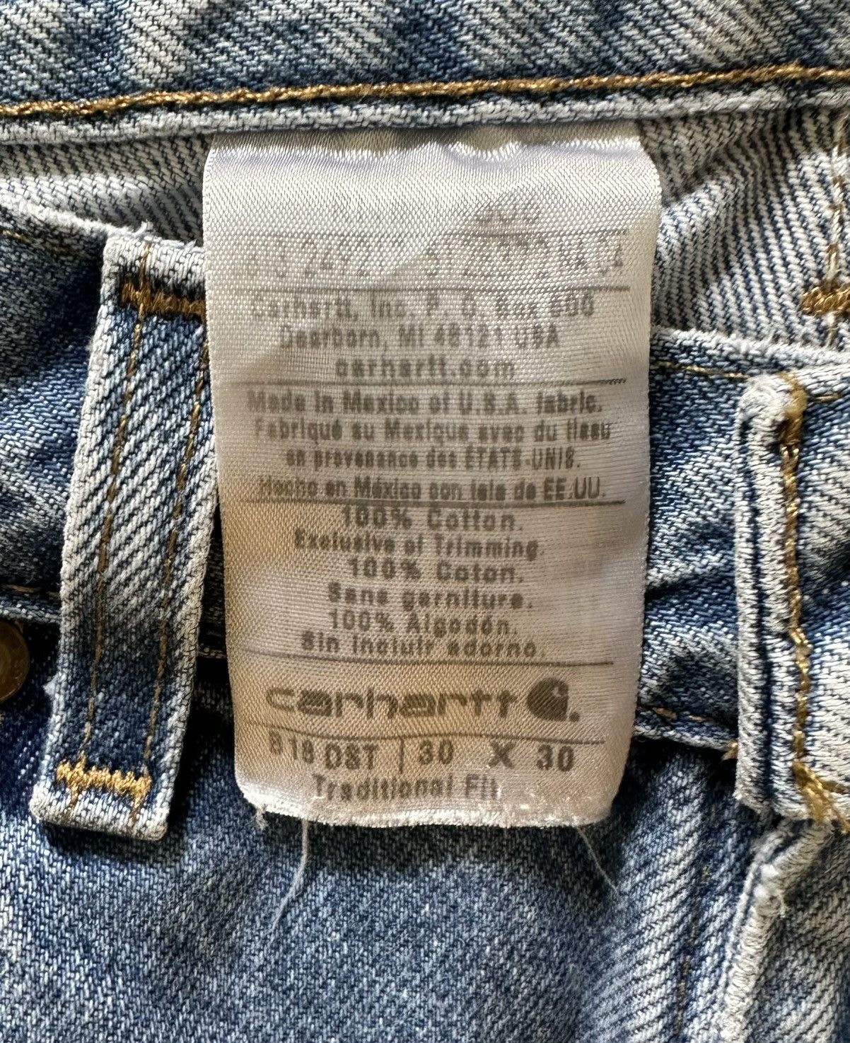 Carhartt Carhartt denim jeans:Traditional Fit Size US 30 / EU 46 - 3 Thumbnail