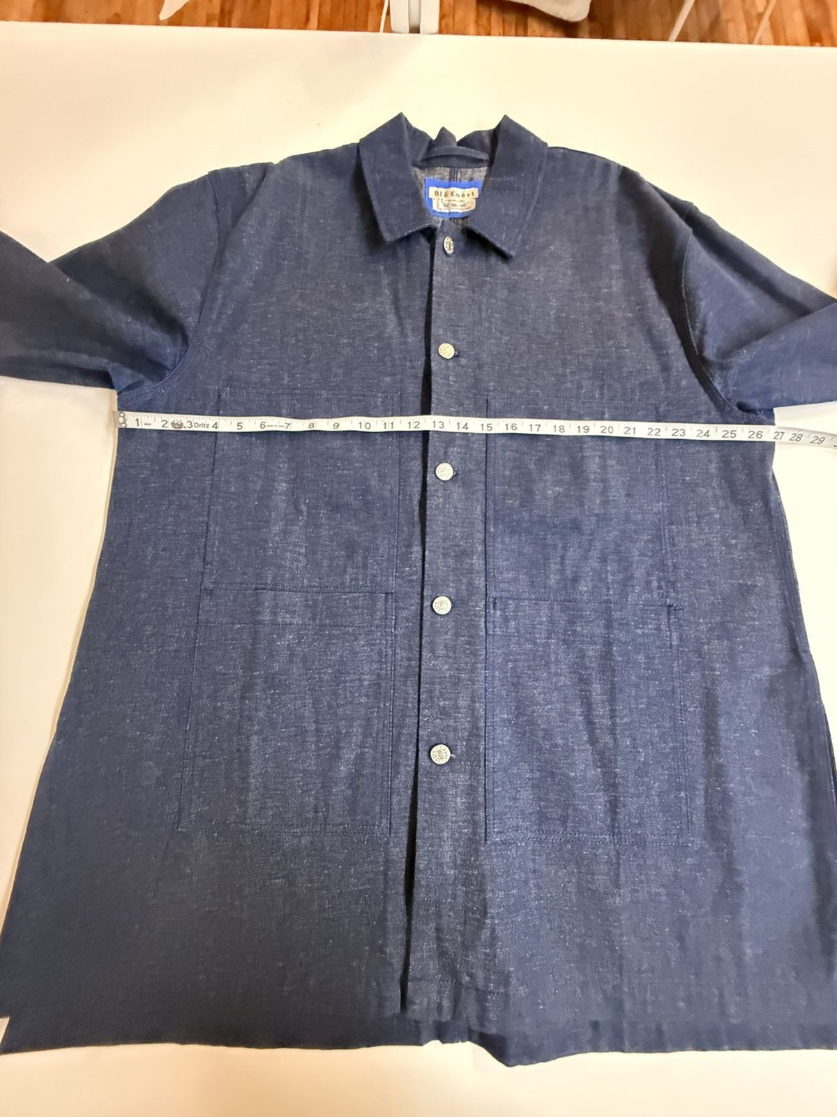 Acne Studios Acne Studios Blå Konst Dark Indigo Denim Chore Coat Sz 50 Size US XL / EU 56 / 4 - 21 Thumbnail