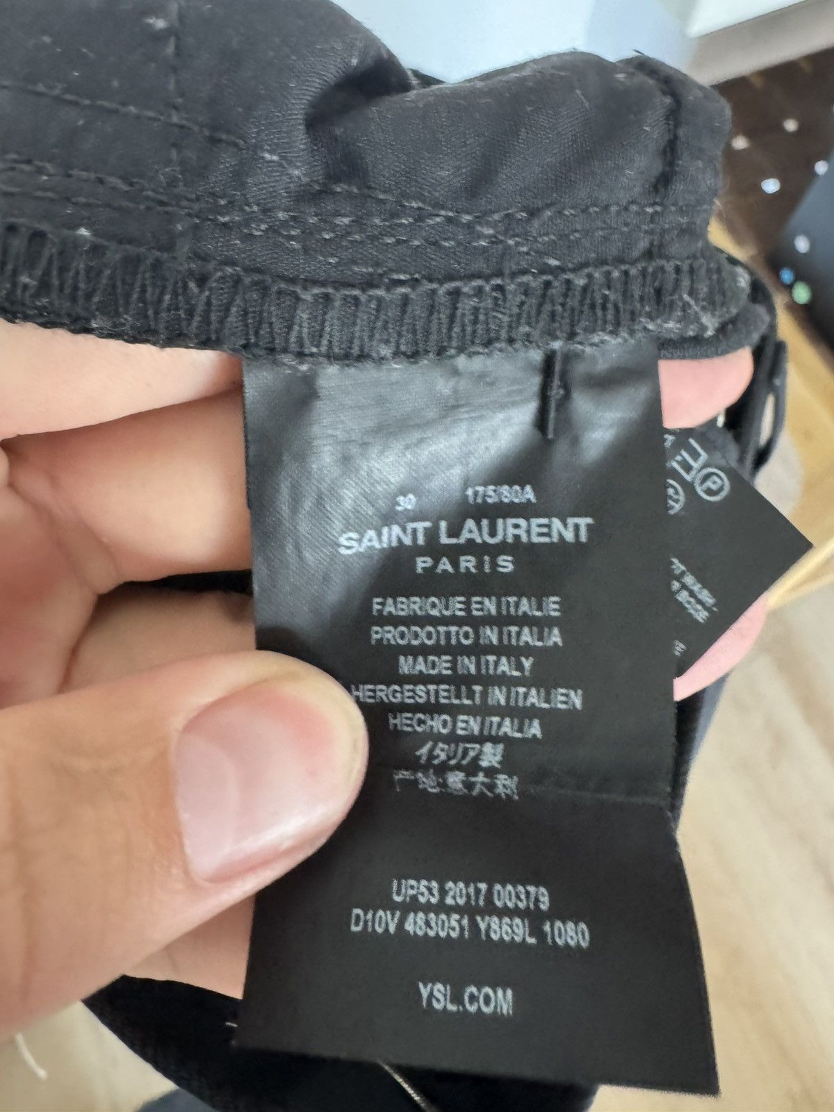 Saint Laurent Paris Waxed Logo D15 Denim Size US 30 / EU 46 - 5 Thumbnail