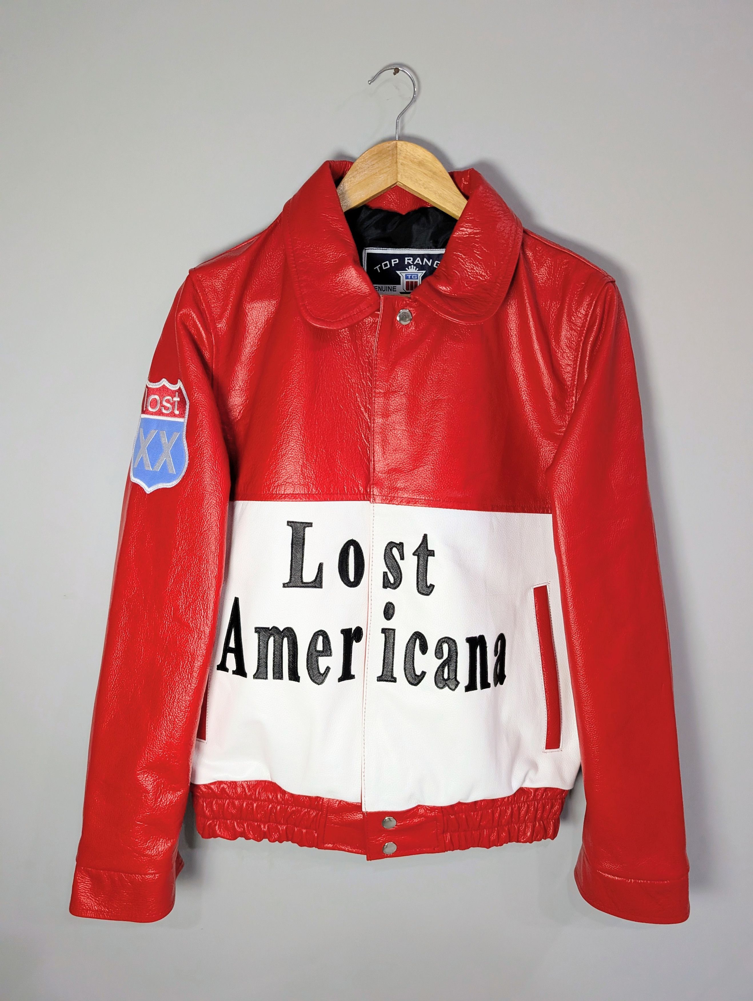 🔥 MGK Lost Americana Leather Jacket Machine Gun Streetwear