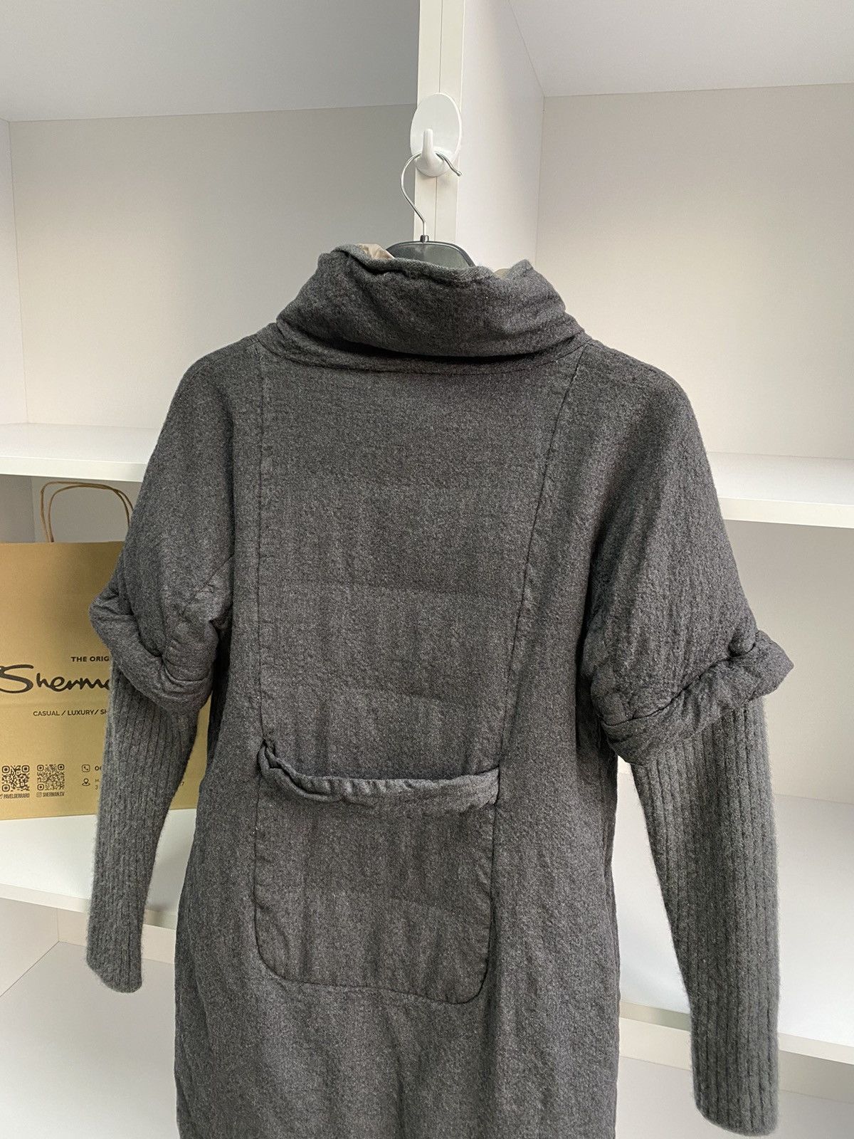 Brunello Cucinelli × Designer × Vintage Vintage Brunello Cucinelli women’s Cashmere Luxury Gray Coat Size M / US 6-8 / IT 42-44 - 15 Thumbnail