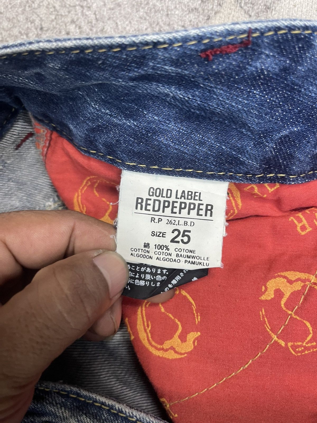 Japanese Brand Red Pepper Jeans Flare Streetwear Size 25" / US 0 / IT 36 - 9 Thumbnail
