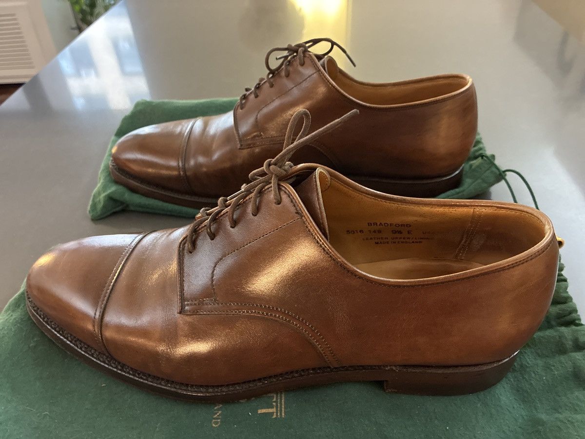 Crockett & Jones Crockett & Jones Bradford Chestnut Burnished Calf Oxford Size US 10.5 / EU 43-44 - 4 Thumbnail