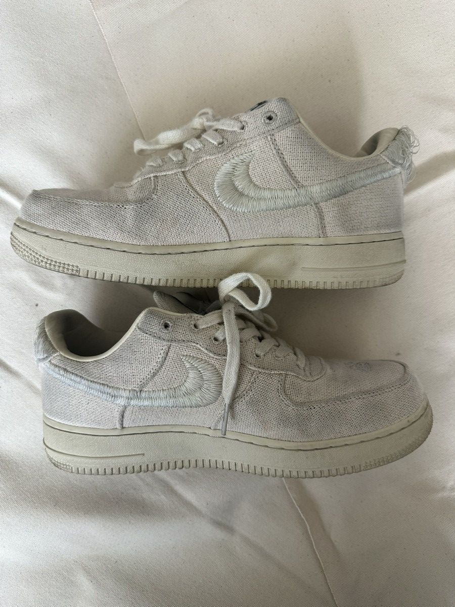 Nike × Stussy Stussy Bone Fossil Air Force 1 Low-Top Size US 9.5 / EU 42-43 - 2 Thumbnail