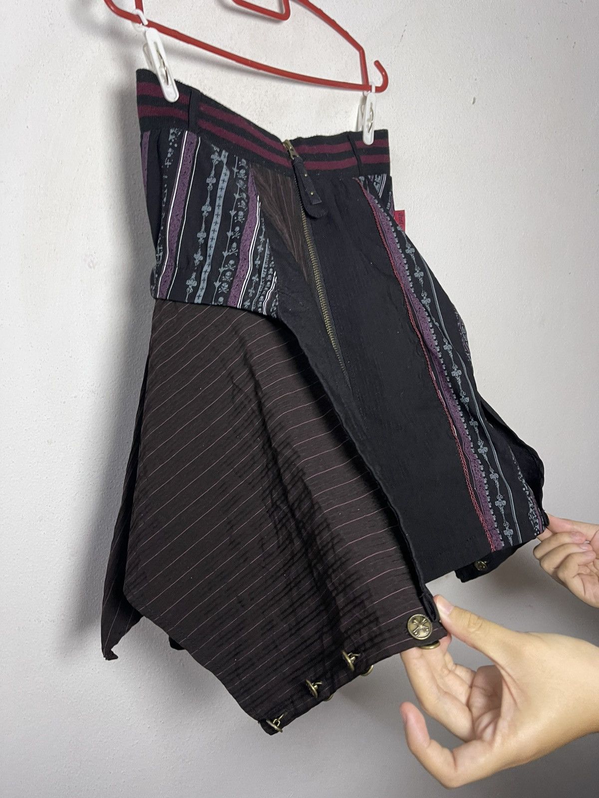 Japanese Brand Ozz Croce Skirt Punk Styles Size 30" / US 8 / IT 44 - 16 Thumbnail