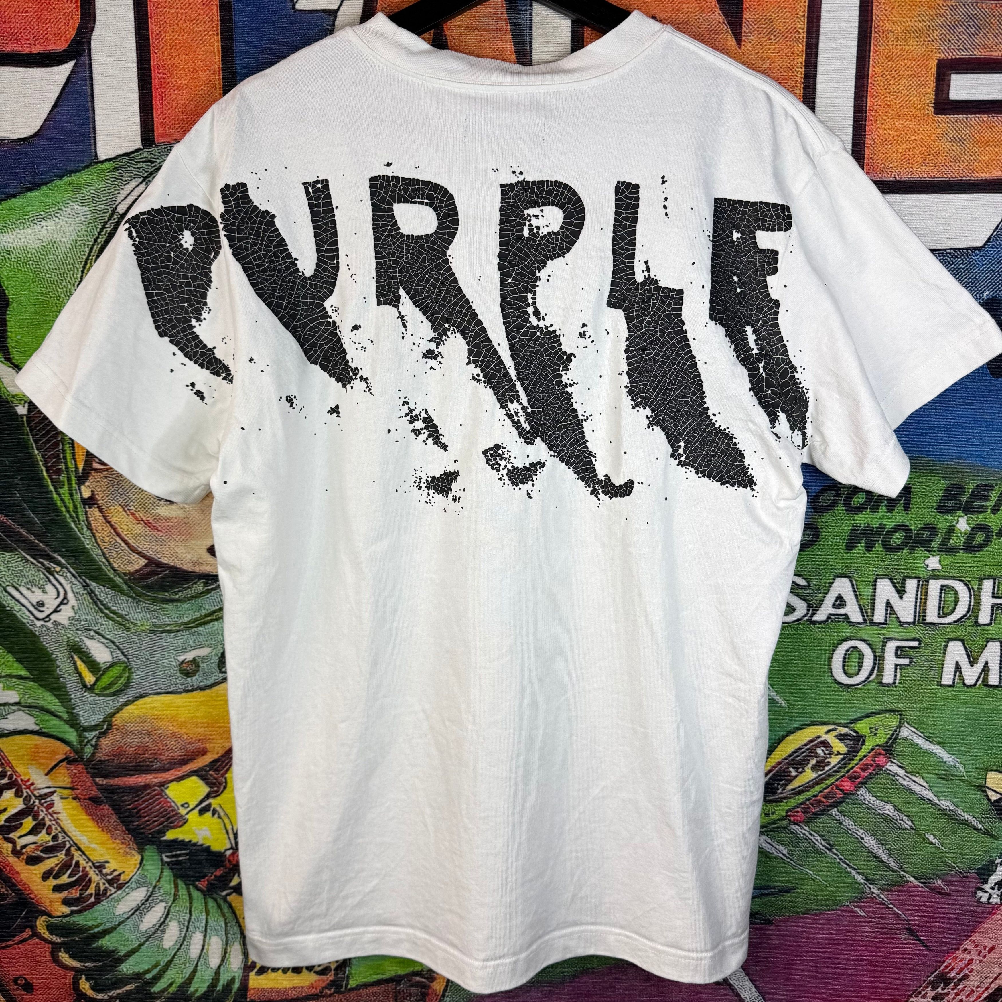 Purple Brand Purple Brand Painted Wordmark Tee Size Small Size US S / EU 44-46 / 1 - 2 Thumbnail