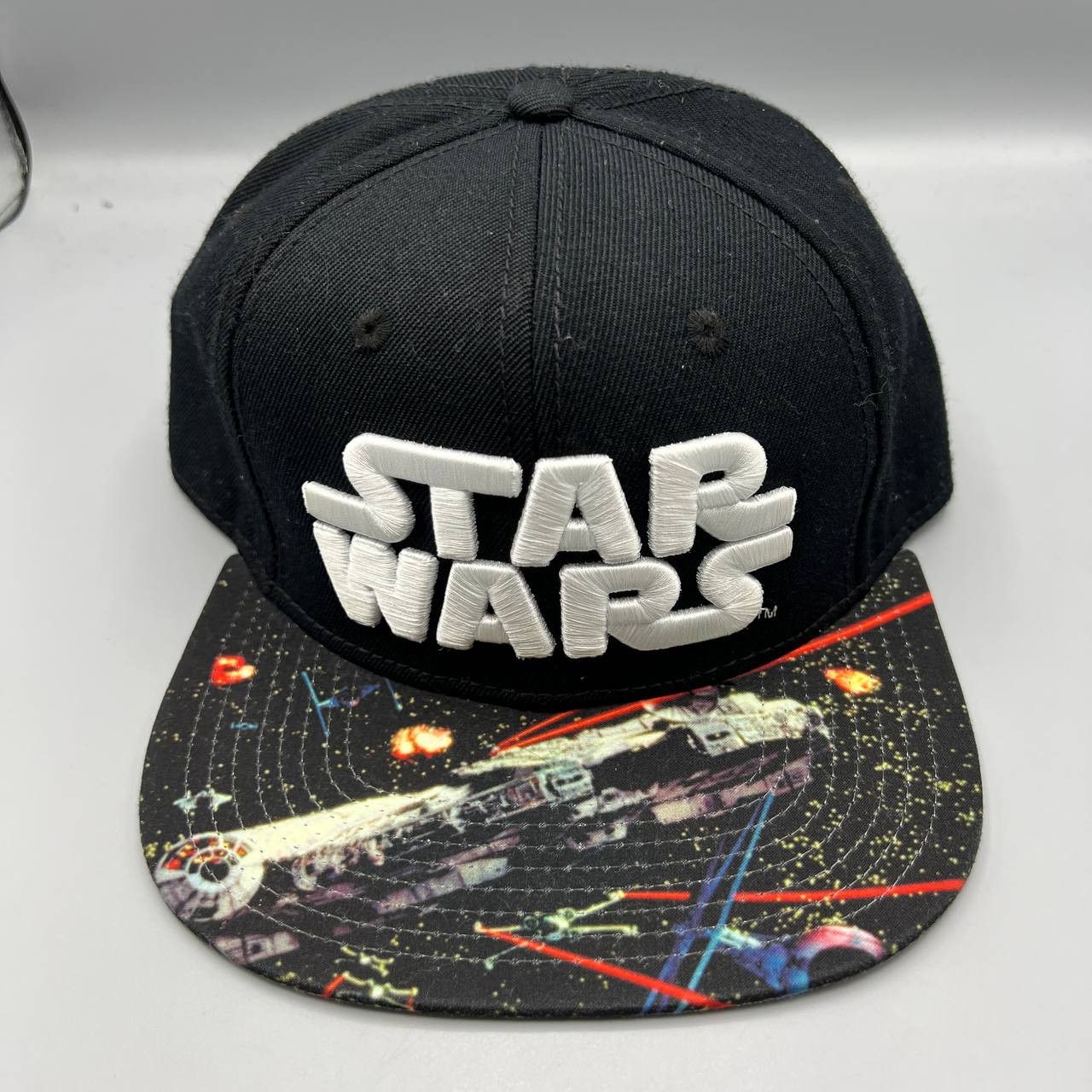 Star Wars Star Wars Hat Men Black Gray Embroidered Snap Back Cap Size ONE SIZE - 1 Thumbnail