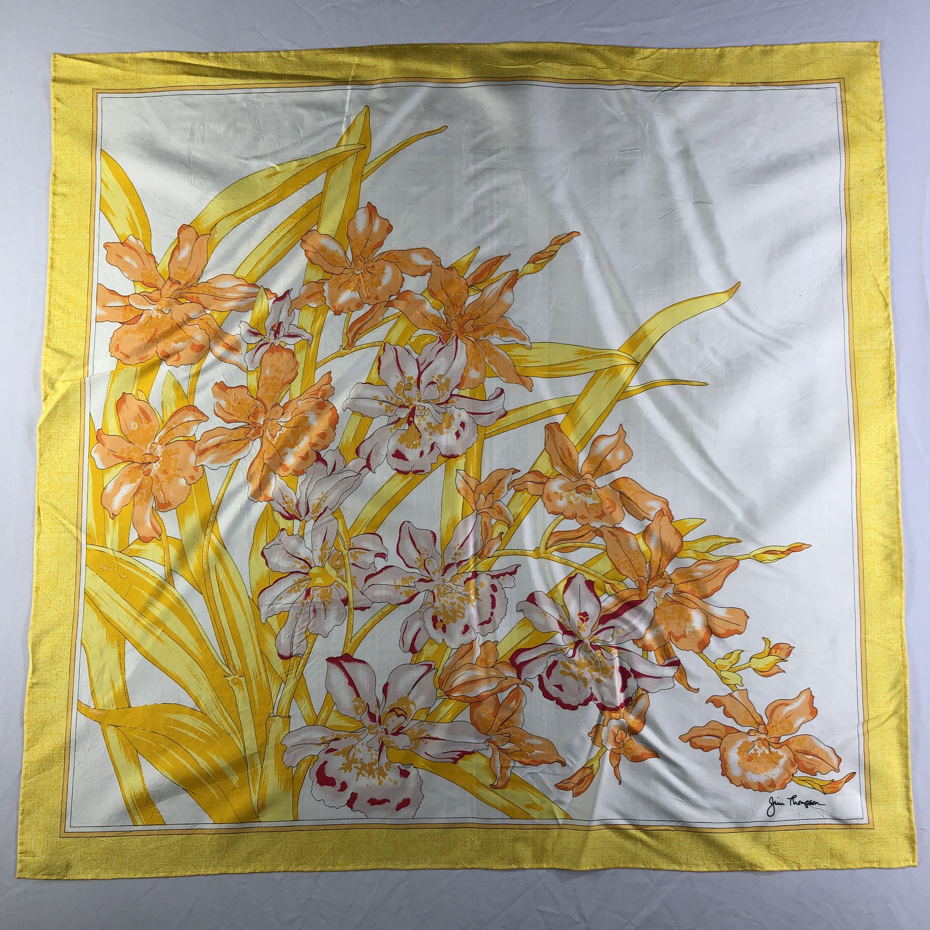 Jim Thompson × Vintage Vintage Jim Thompsom Silk Scarf Size ONE SIZE - 2 Thumbnail