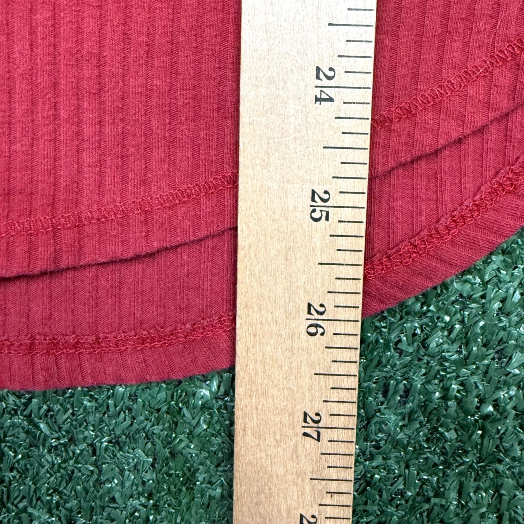 Abercrombie & Fitch Abercrombie & Fitch Shirt Women S Red Long Sleeve Henley Vintage Y2K Classic Cotton Knit Modern Casual Top Size S / US 4 / IT 40 - 6 Thumbnail