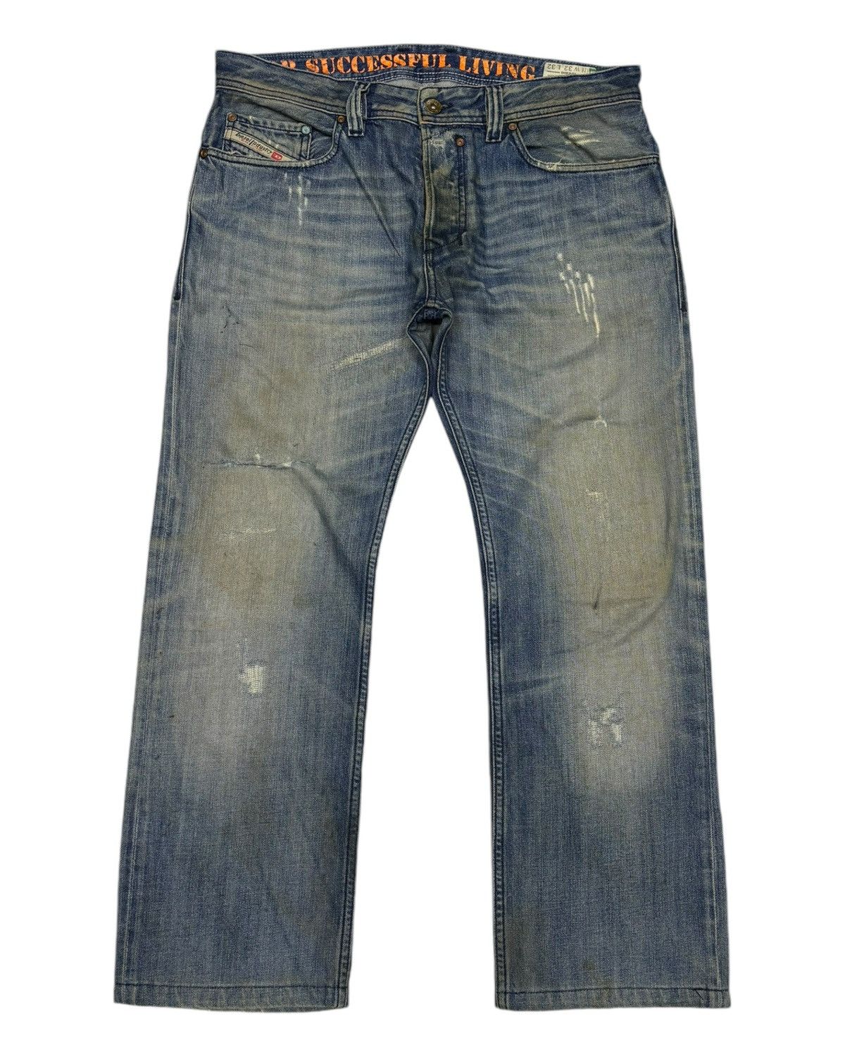 Diesel Vintage Diesel Baggy Jeans Distressed Denim Cropped Size US 34 / EU 50 - 7 Thumbnail